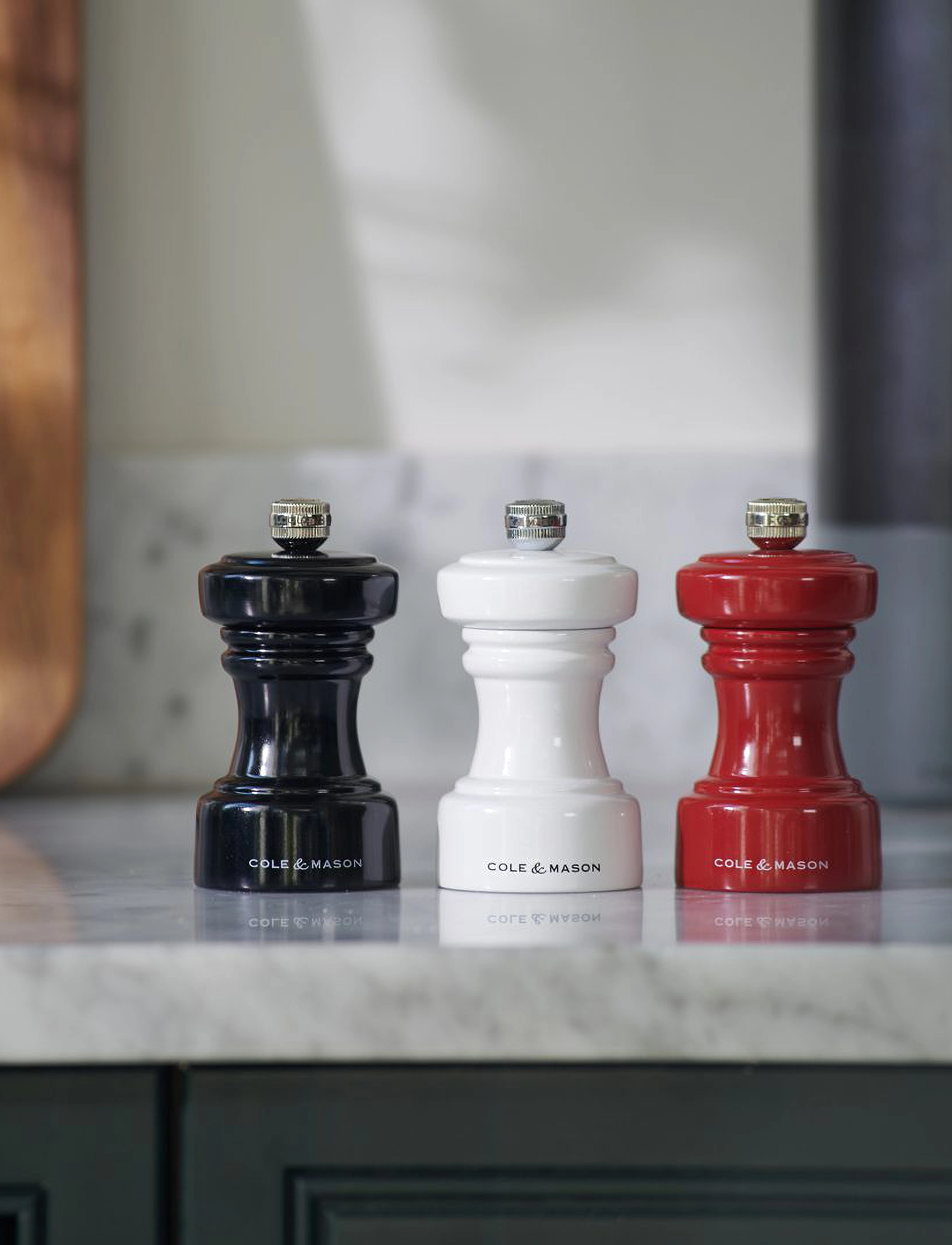 Cole & Mason Saltkvarn Gloss Hoxton Fra Mason, Ø 5.5 cm, Grinders, Schwarz - Salt Pepper Shakers, Homeware