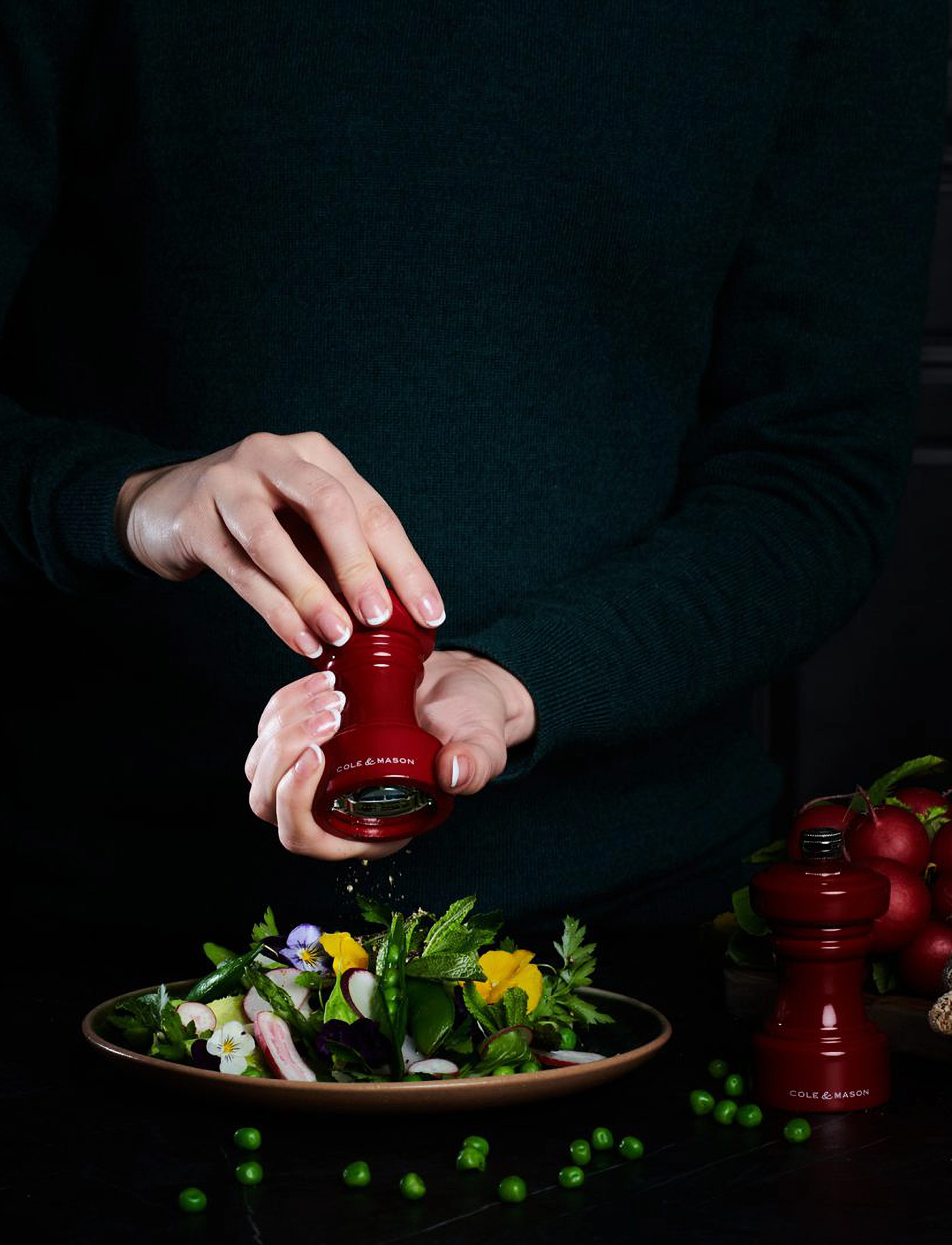 Cole & Mason Peberkværn Gloss Hoxton Fra Mason, Ø 5.5 cm, Grinders, Rot - Salt Pepper Shakers, Homeware