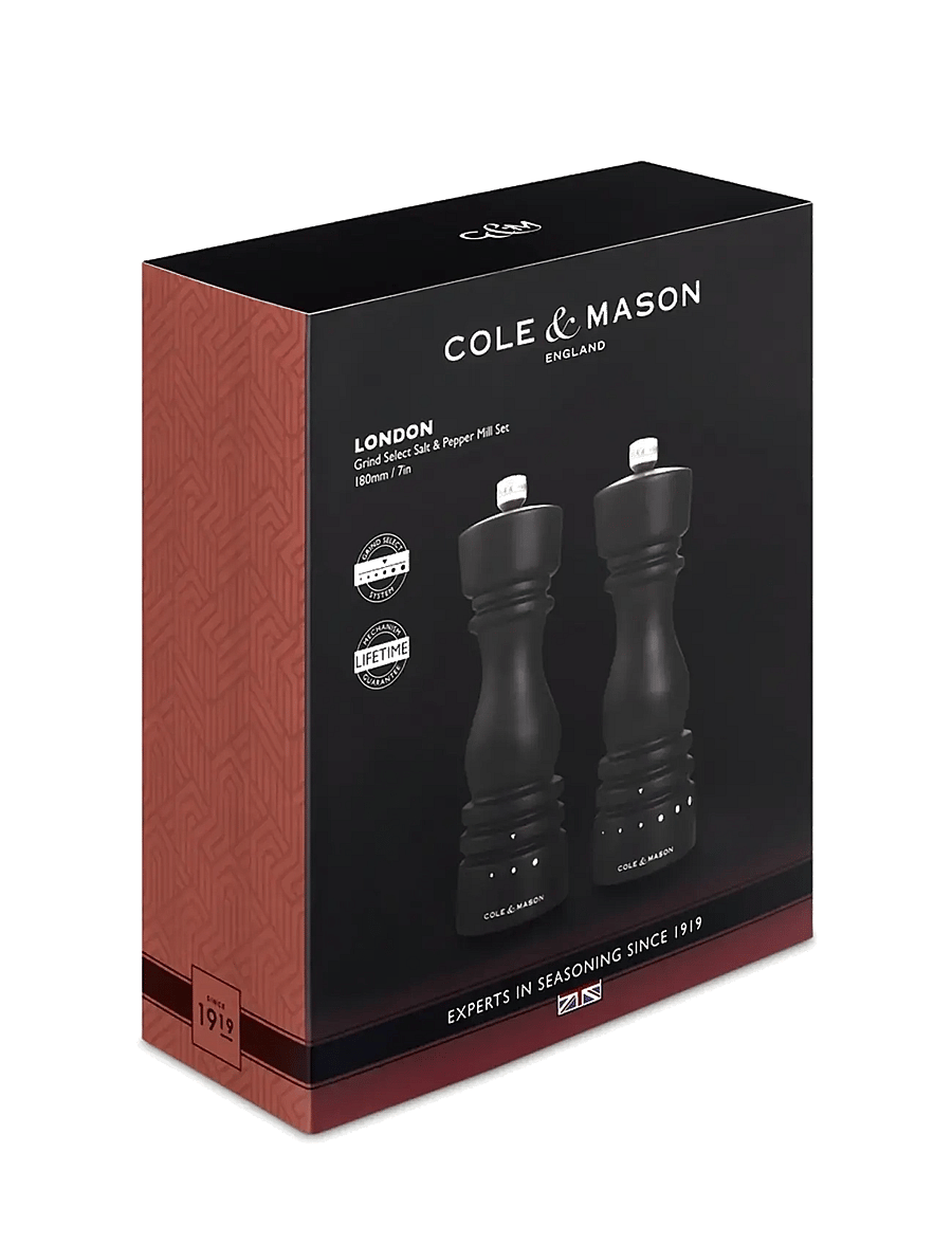 Cole & Mason - London Grind Select GS - salz- & pfefferstreuer - chocolate - 2