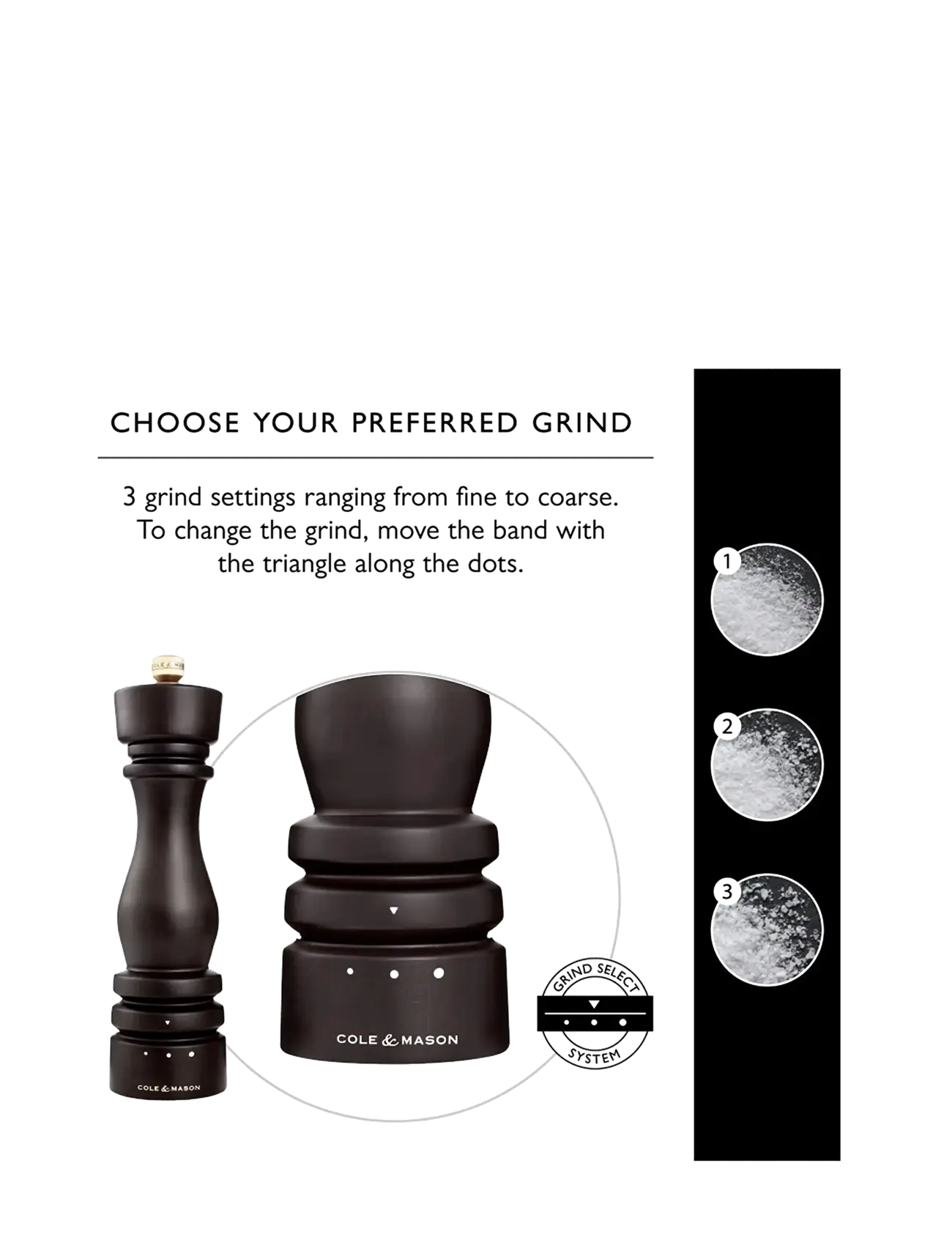 Cole & Mason - London Grind Select GS - salt & peberkværne - chocolate - 5