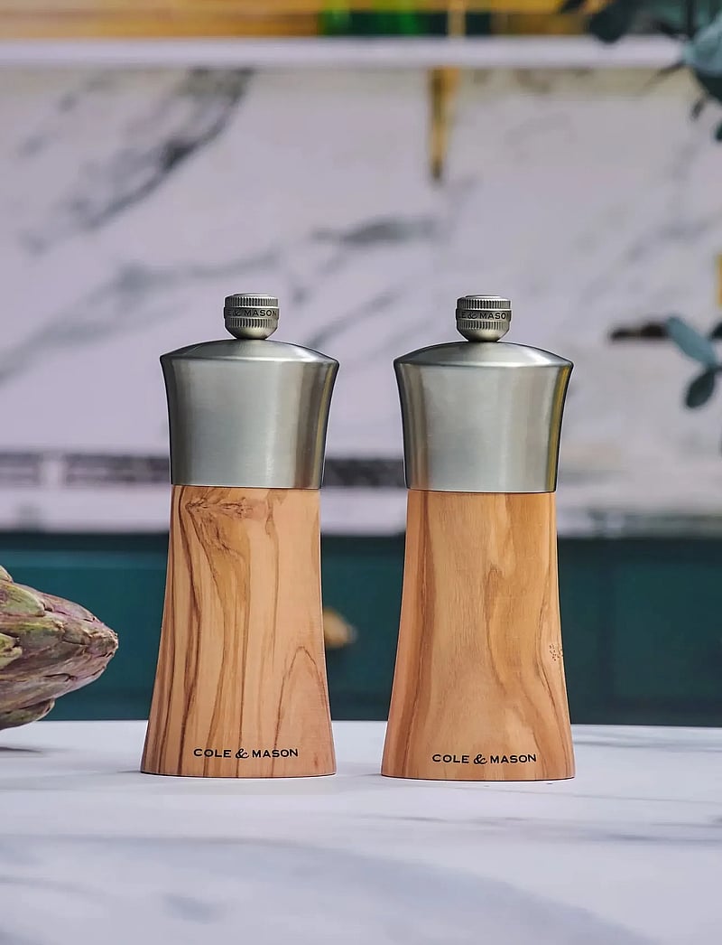 Cole & Mason - Peppermill Bromley cole&mason™ - salz- & pfefferstreuer - olive - silver - 2