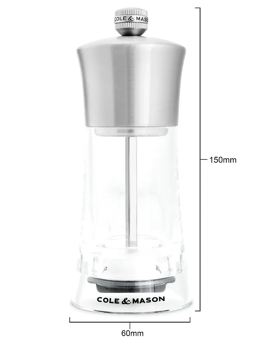 Cole & Mason - Saltmill Bromley cole&mason™ - salz- & pfefferstreuer - clear - silver - 2