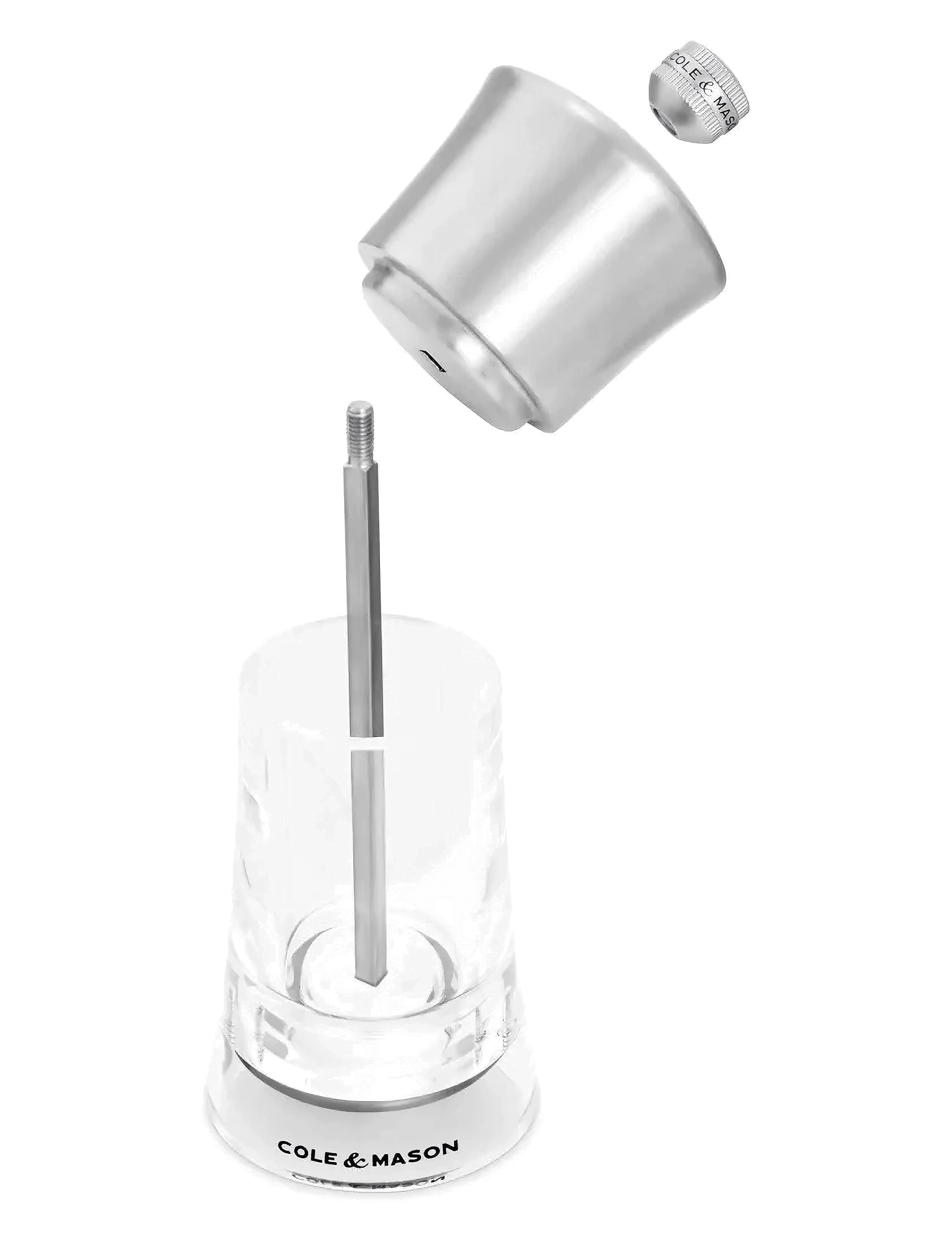 Cole & Mason - Peppermill Bromley cole&mason™ - salt- & peberbøsser - clear - silver - 1