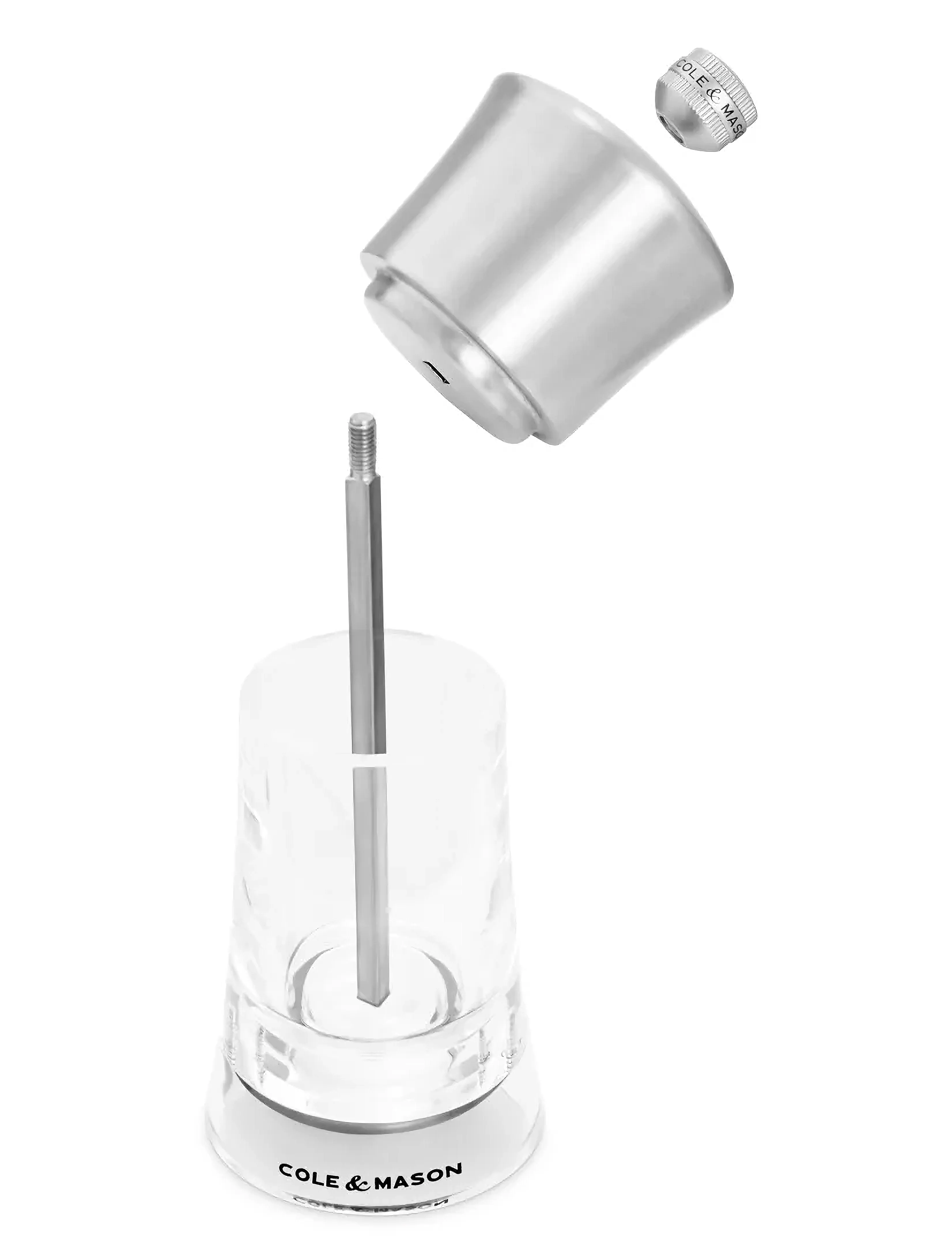 Cole & Mason - Kvarnset Bromley cole&mason™ - salt- og pepperkverner - clear - silver - 3