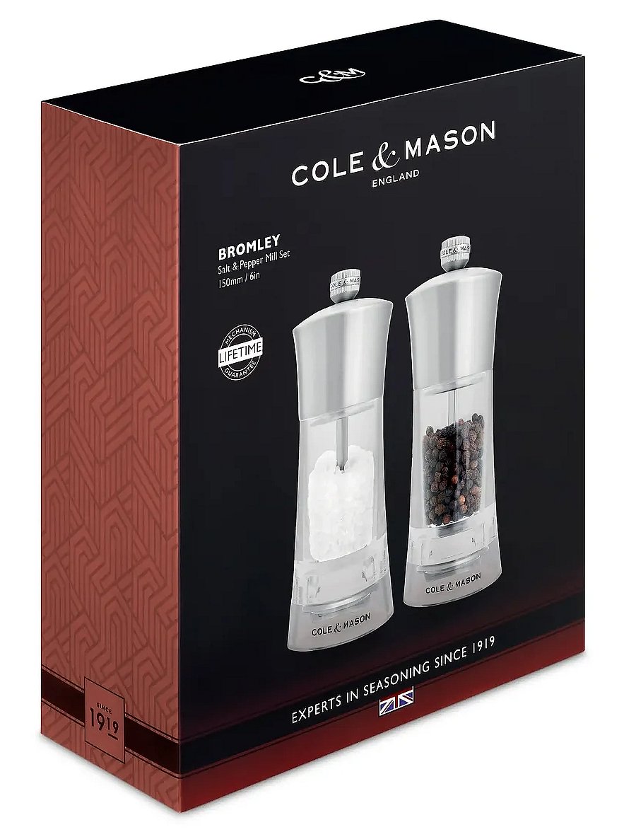 Cole & Mason - Kvarnset Bromley cole&mason™ - salz- & pfefferstreuer - clear - silver - 5