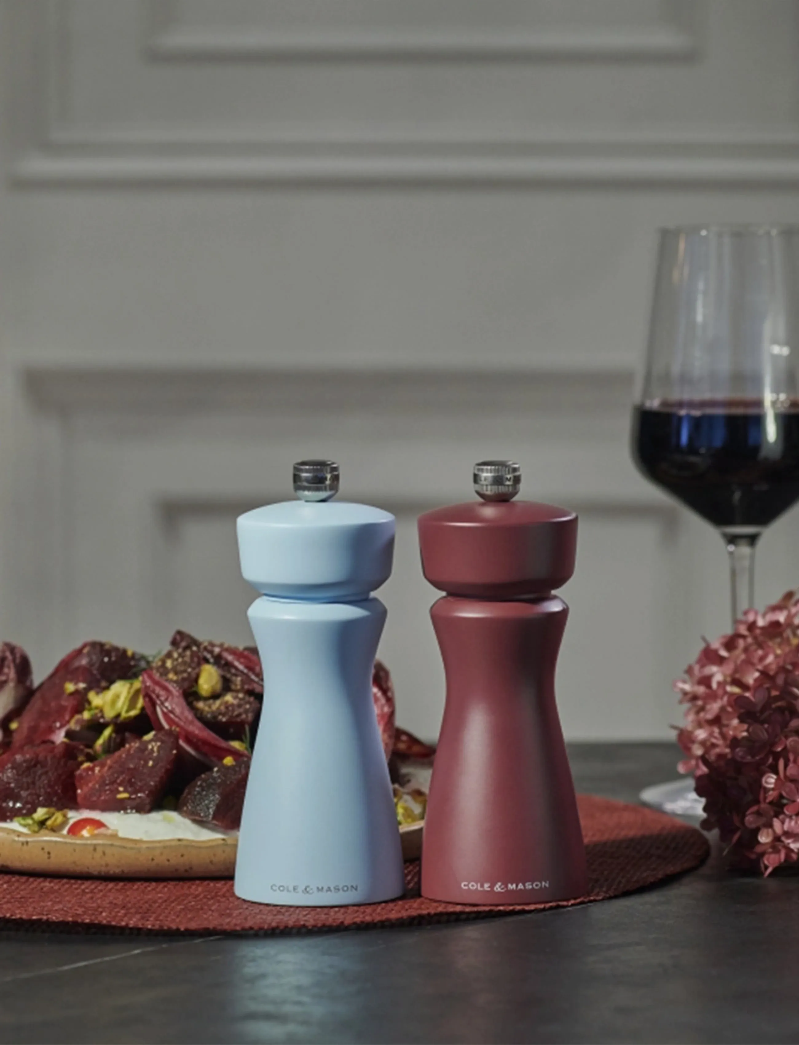 Cole & Mason Salt-/Peberkværn Kenton Cole&Mason , Ø6X15 cm, Grinders, Blau - Spice Homeware