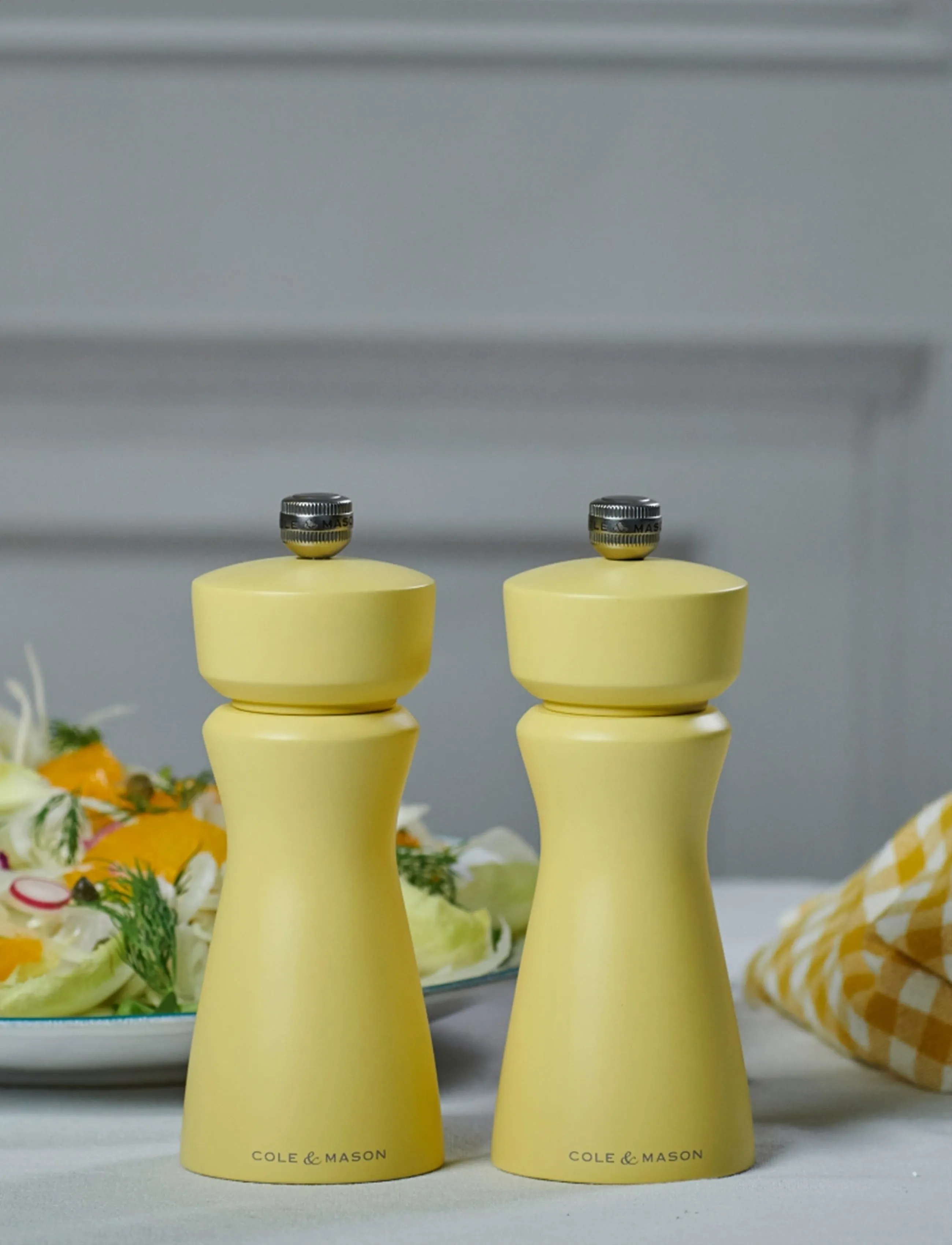 Cole & Mason Salt-/Peberkværn Kenton Cole&Mason , Ø6X15 cm, Grinders, Gelb - Spice Homeware