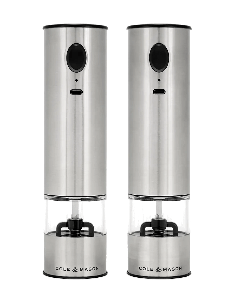 Cole & Mason - Mill Set Electric USB Battersea Stainless 21 cm COLE&MASON® - soola- ja pipraveskid - stainless/clear - 1