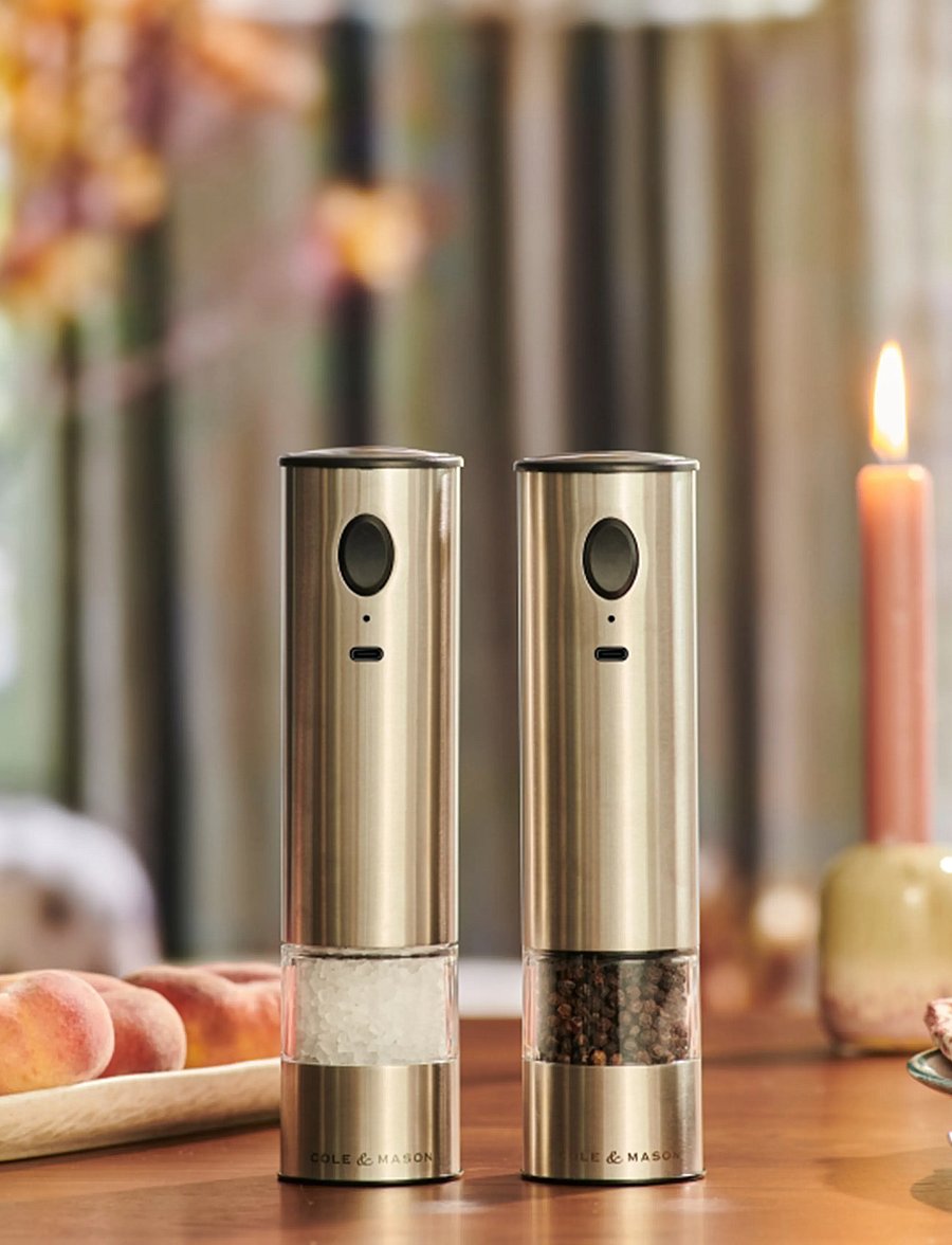 Cole & Mason - Mill Set Electric USB Battersea Stainless 21 cm COLE&MASON® - soola- ja pipraveskid - stainless/clear - 0