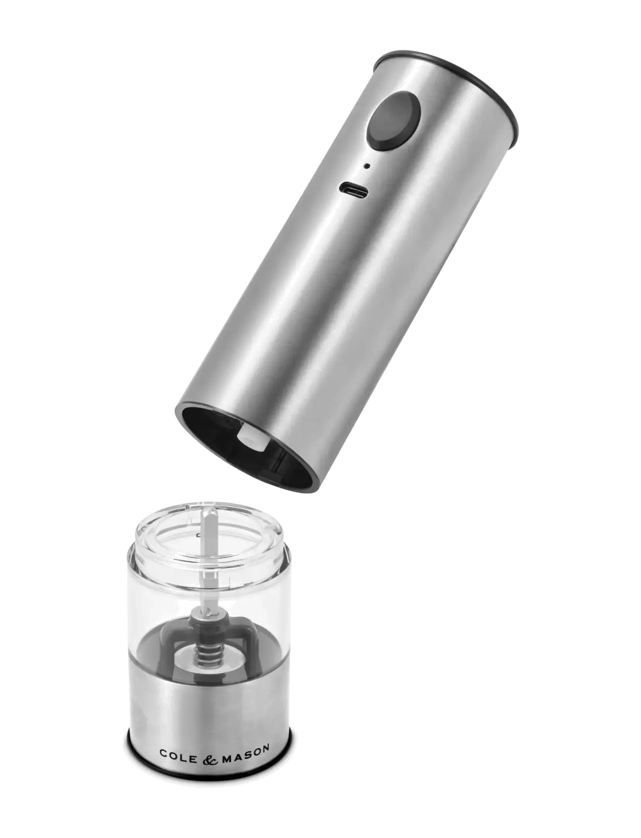 Cole & Mason - Mill Set Electric USB Battersea Stainless 21 cm COLE&MASON® - soola- ja pipraveskid - stainless/clear - 3