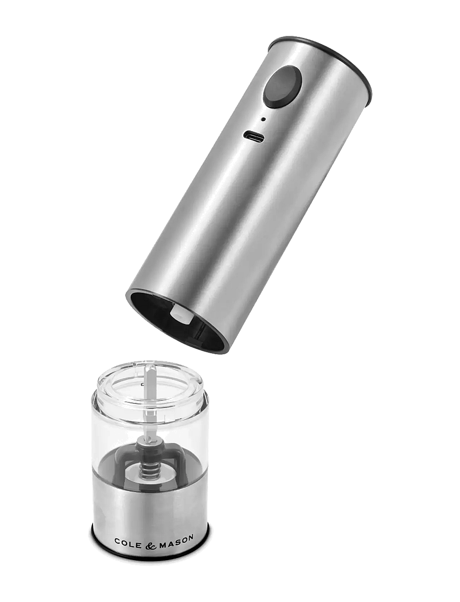 Cole & Mason - Mill Set Electric USB Battersea Stainless 21 cm COLE&MASON® - soola- ja pipraveskid - stainless/clear - 3