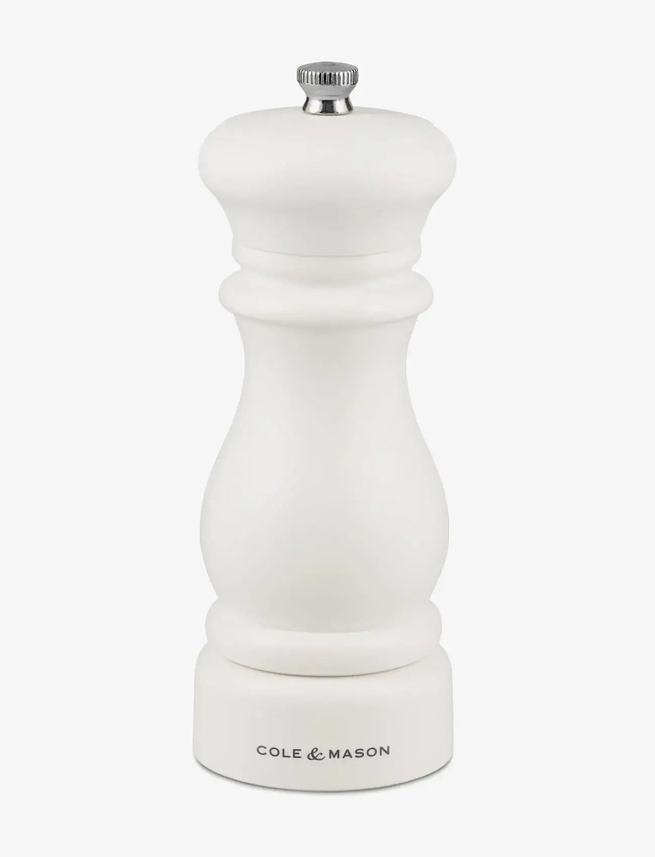 Cole & Mason - Southwold Plastic Capstan GS - Classic - salt & pepper grinders - black/white - 2