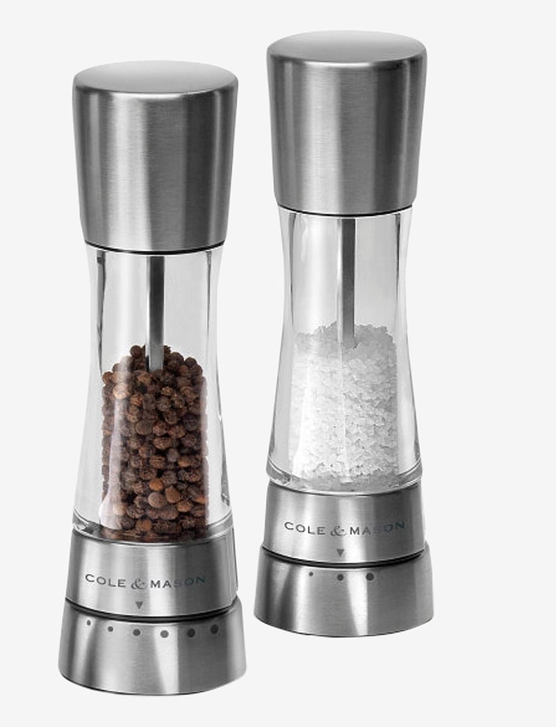 Cole & Mason - Derwent Salt & Pepper Set - salz- & pfefferstreuer - silver, clear - 0