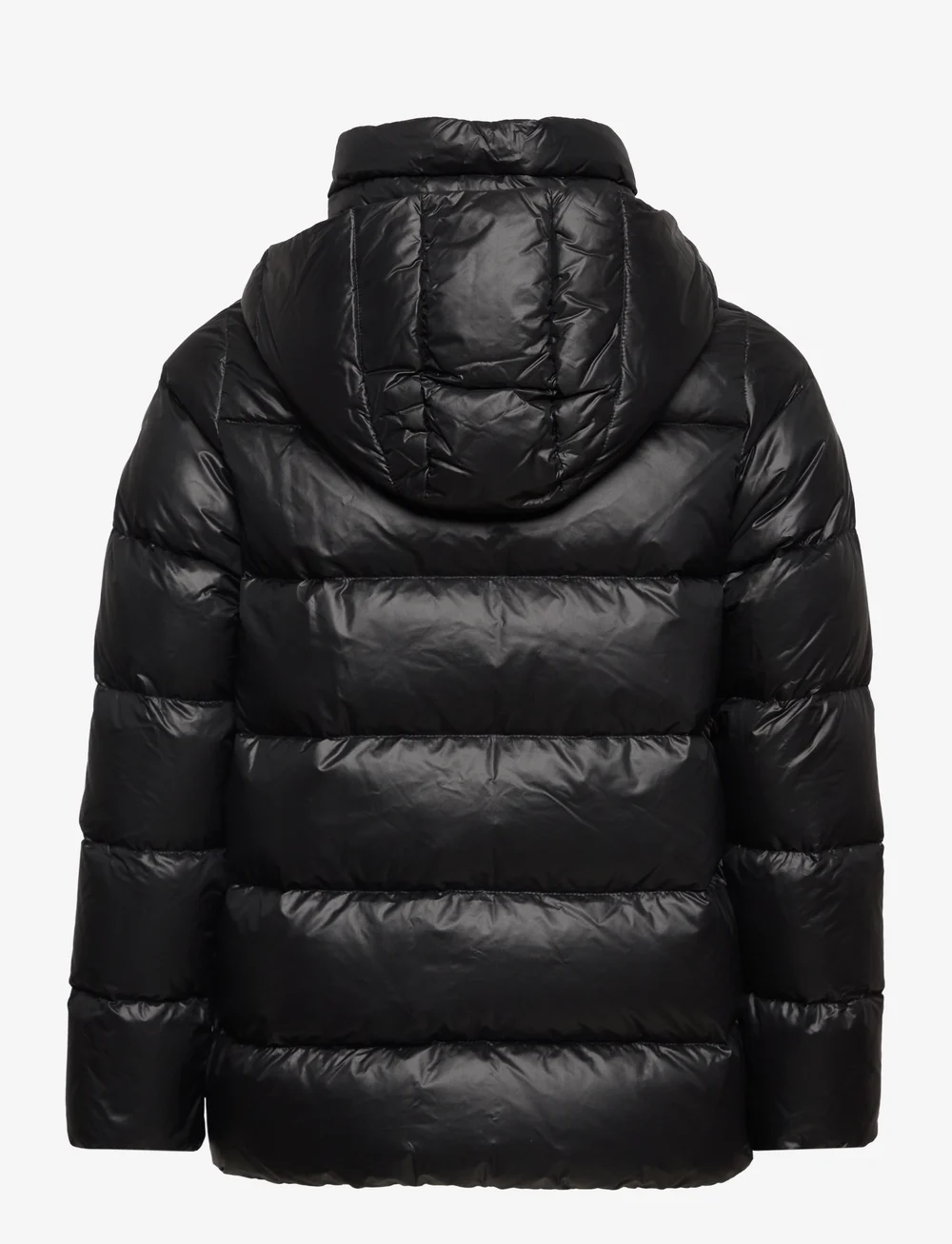 Girls down jacket with top hood