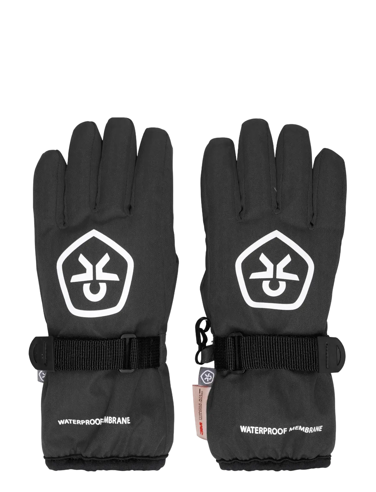 COLOR Kinder Handschuhe - Wasserdicht Schwarz - 4-6Y - Kinder