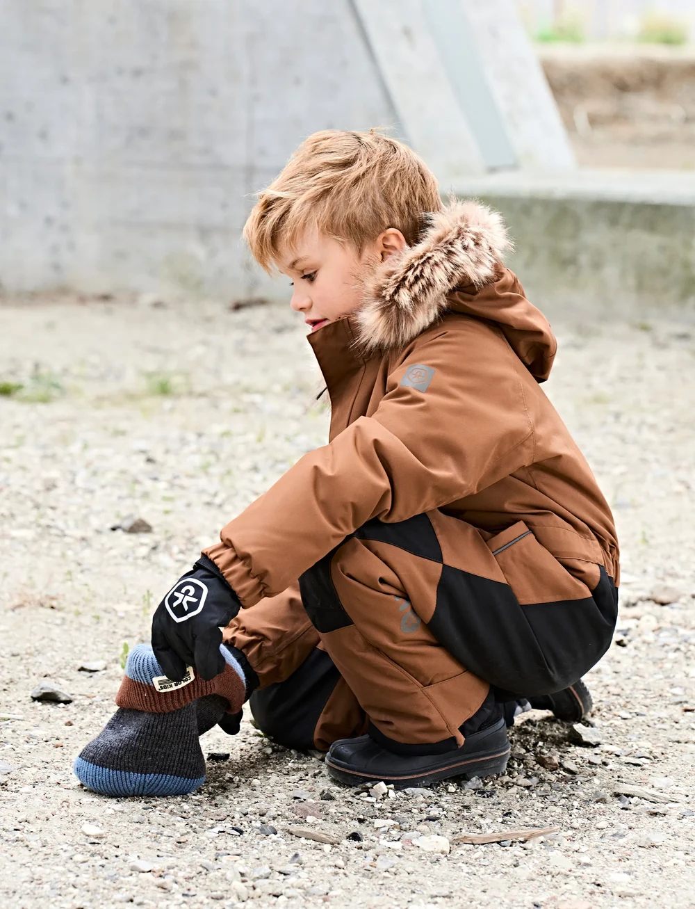 Color Kids - Gloves - Waterproof - vantar - black - 2