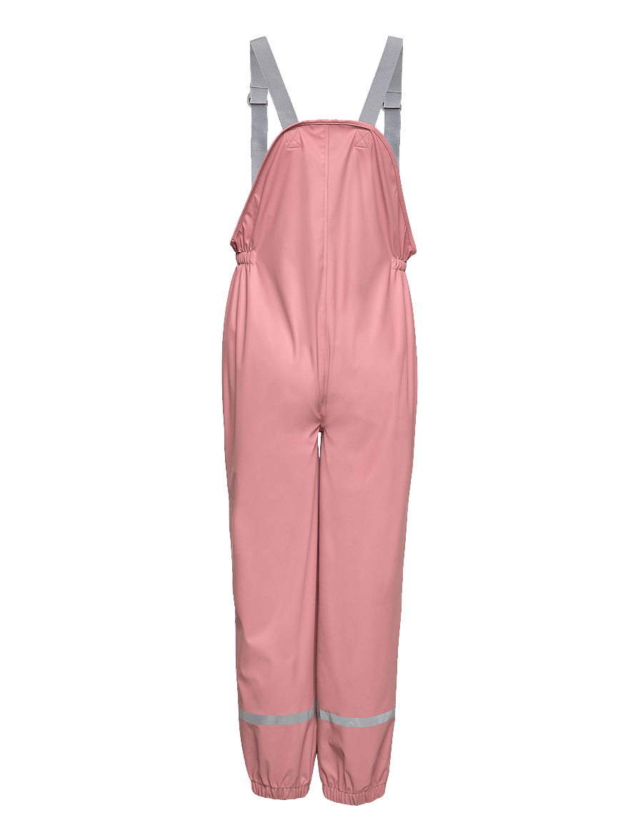 Color Kids - Pants PU - W. Suspender - regenhose - ash rose - 1
