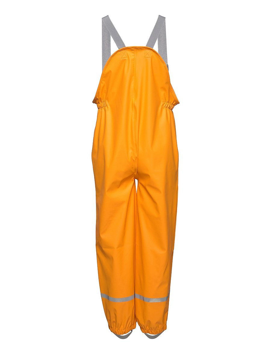 Color Kids - Pants PU w. suspender - tuule- ja veekindlad püksid - cadmium yellow - 1