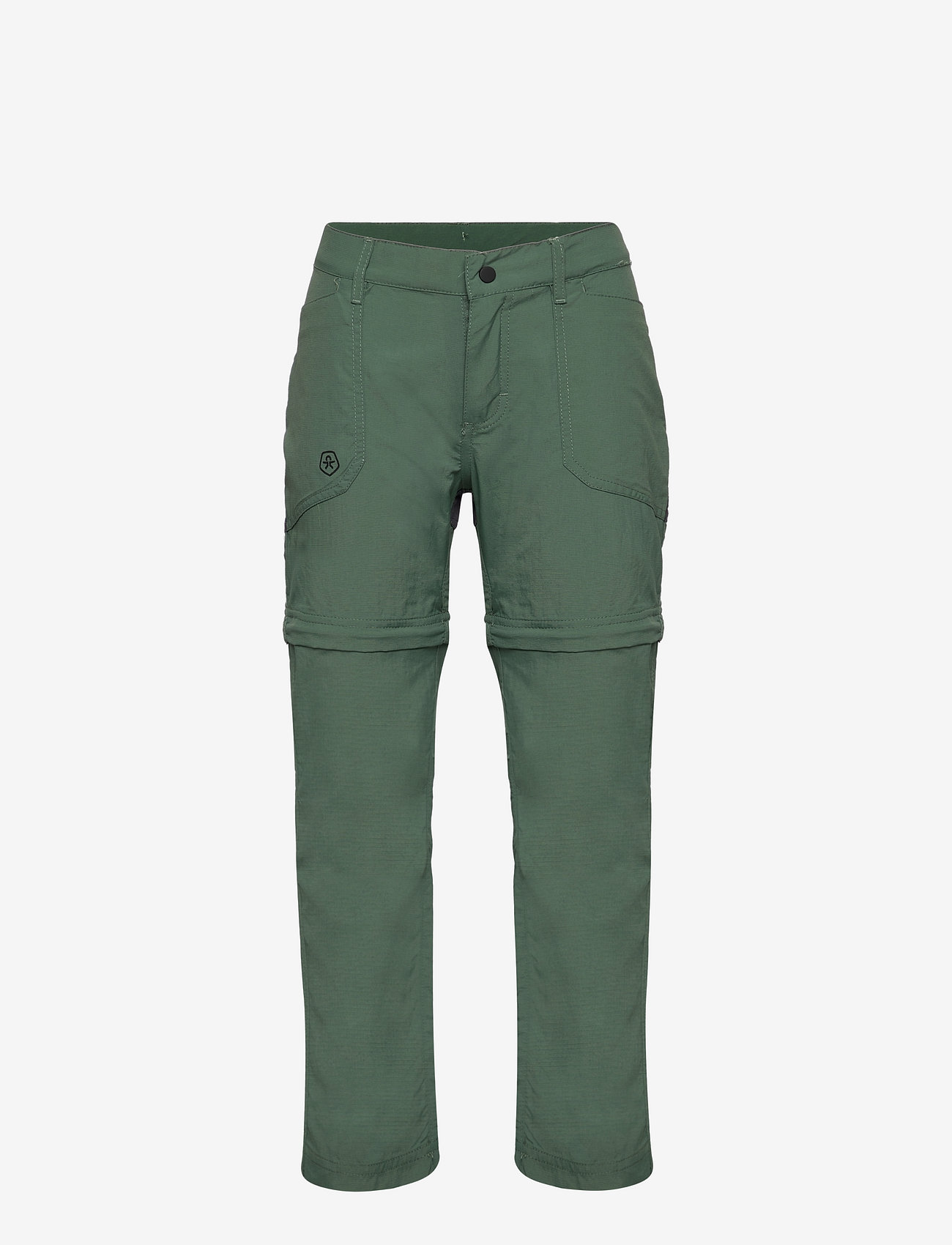 Color Kids - Pants w. zip off - vabaõhupüksid - cilantro - 0