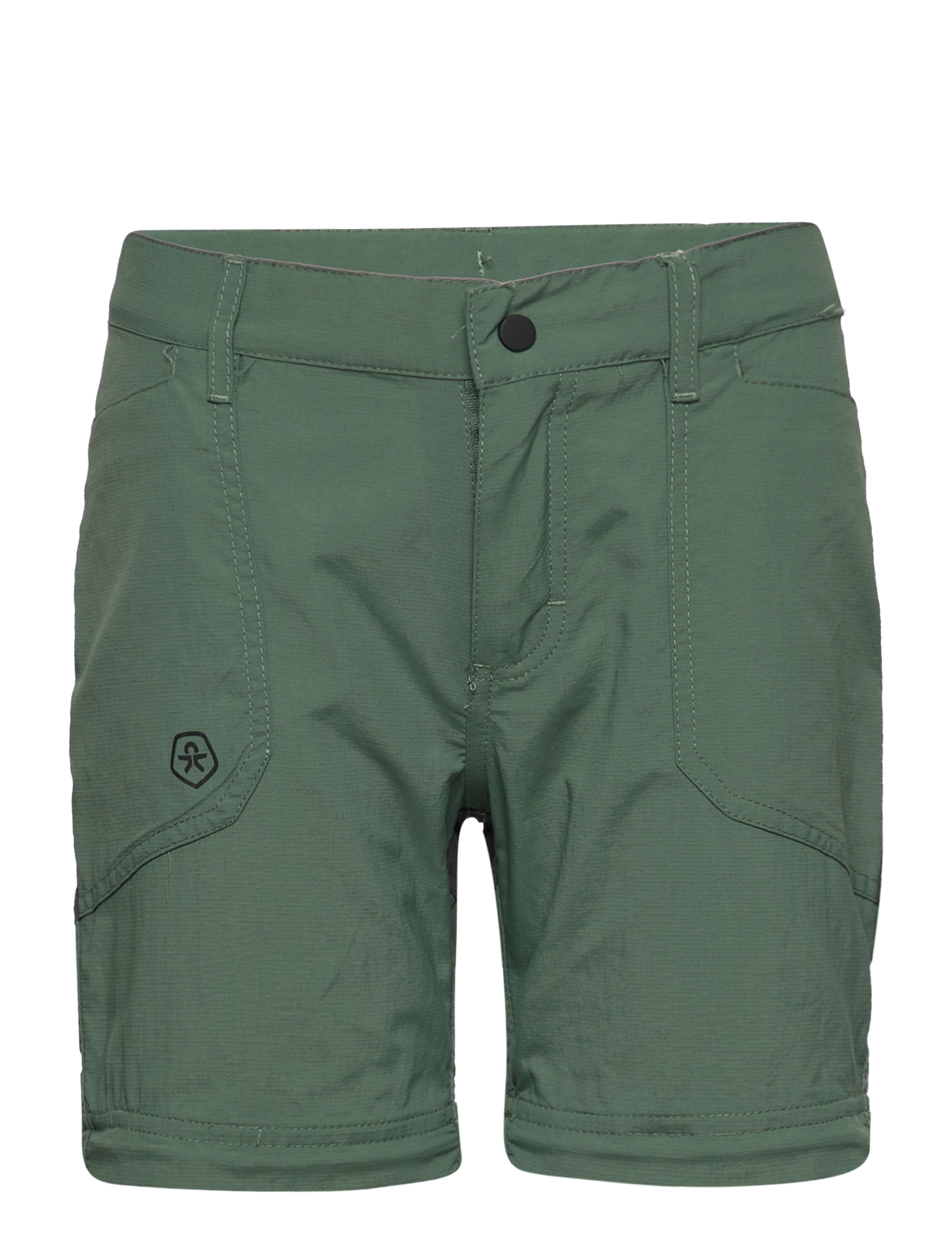 Color Kids - Pants w. zip off - cilantro - 2