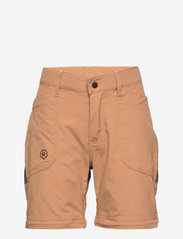 Color Kids - Pants w. zip off - friluftsbyxor - tabacco brown - 2