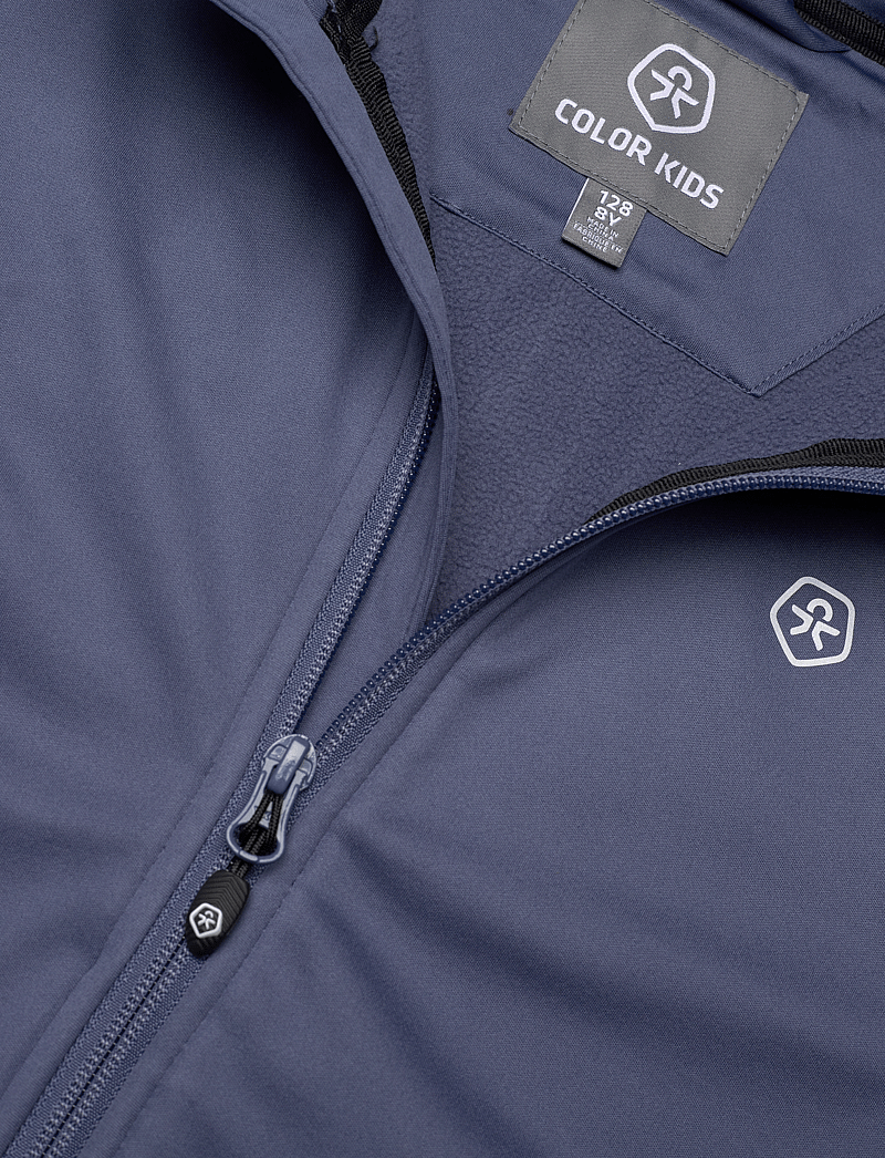 Color Kids - Softshell W. Fleece - softshell jackets - vintage indigo - 2