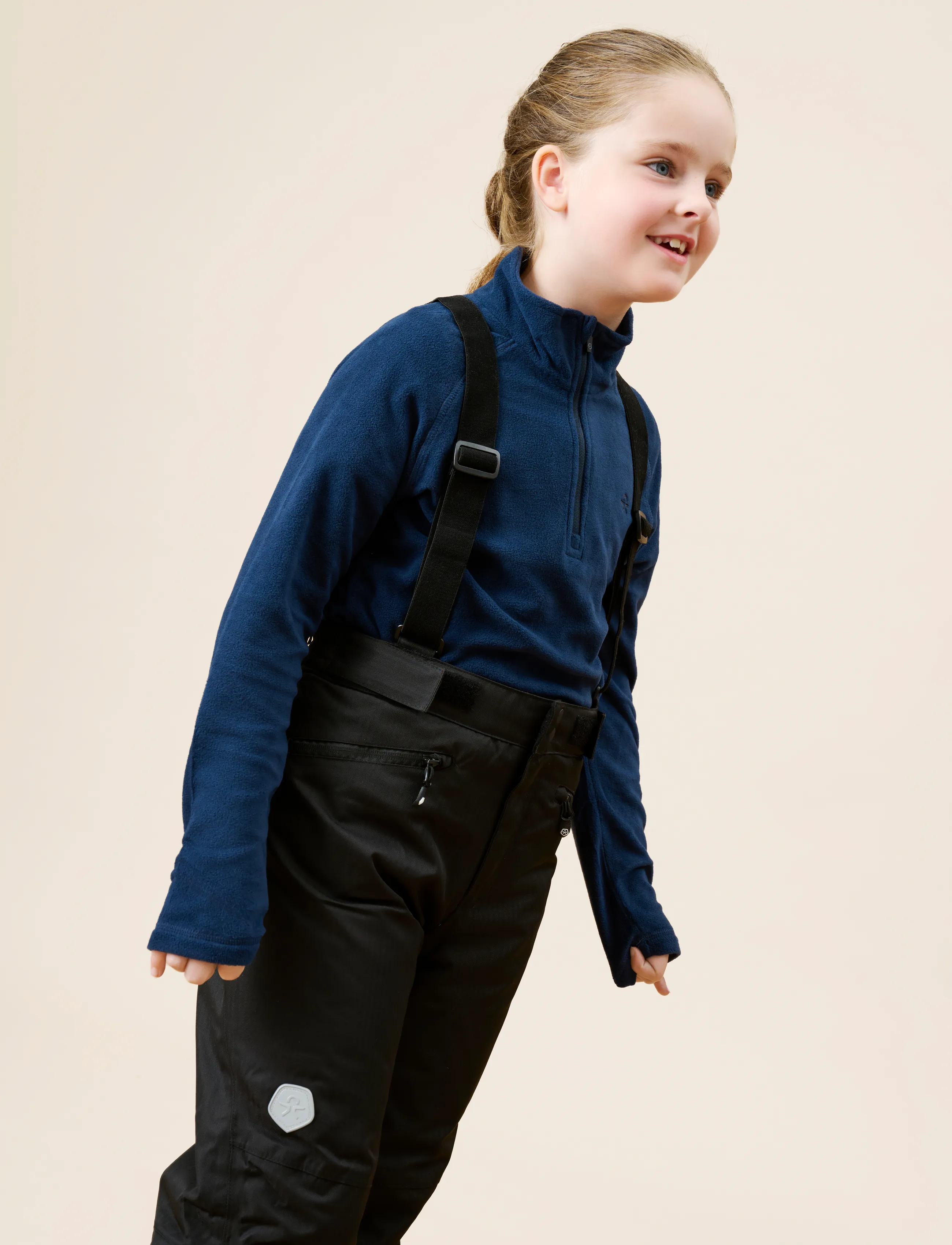Color Kids Fleece Pulli, Børn, Fleece Pullover, Navy, Str: 128