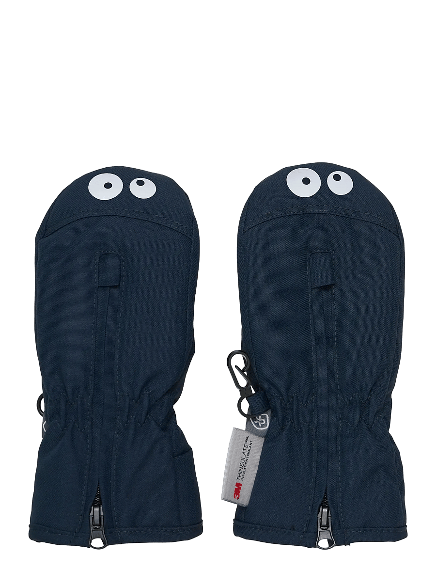 Color Kids - Mittens - W. Zipper - handschuhe - total eclipse - 0
