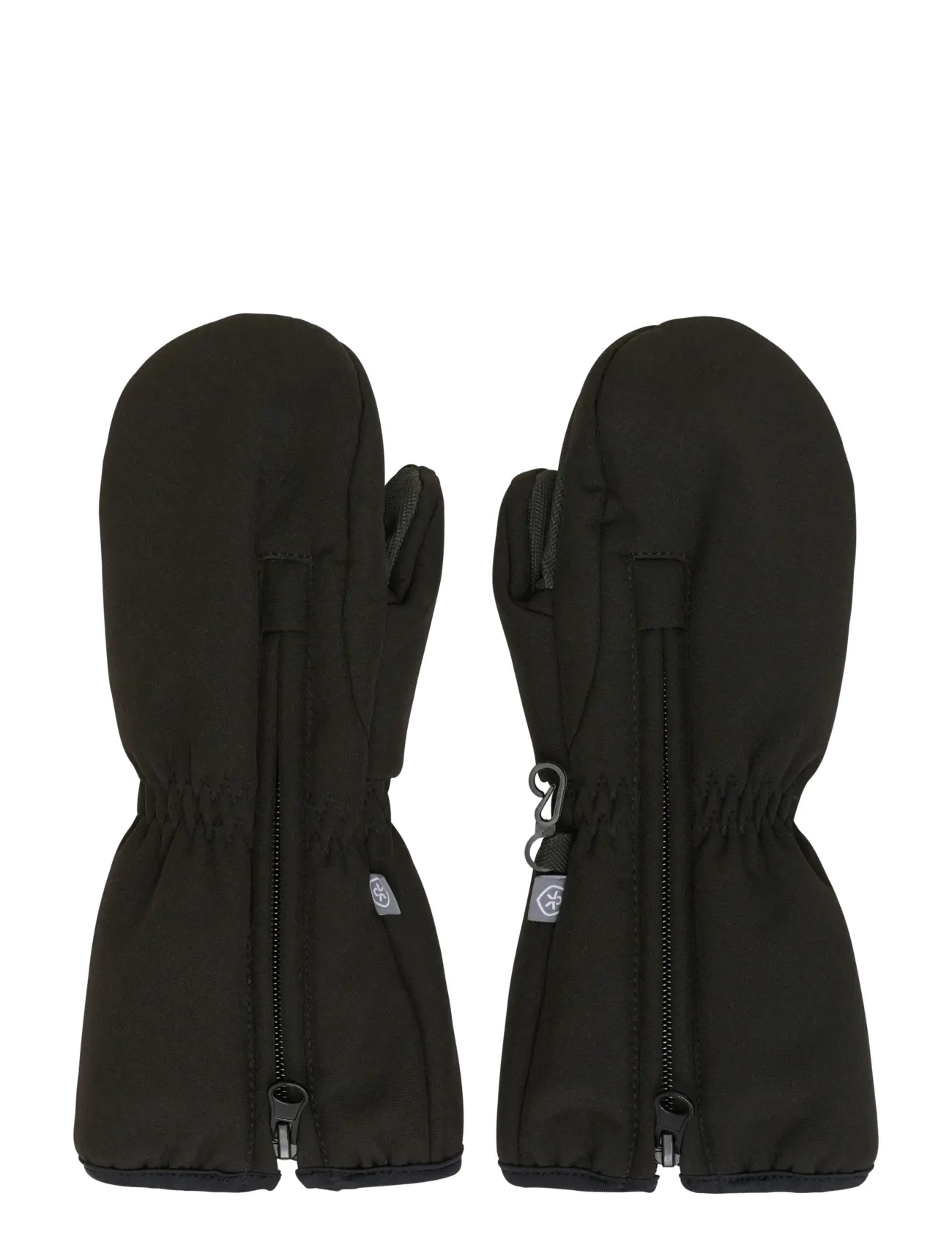 Color Kids Mittens Softshell, 6-8Y, Gloves & Mittens, Schwarz - Kinder