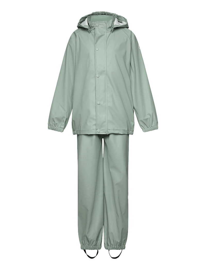 Color Kids - Rainwear PU Set - ytterkläder - jadeite - 0