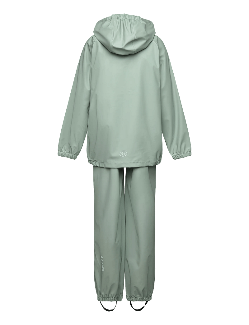Color Kids - Rainwear PU Set - ytterkläder - jadeite - 1