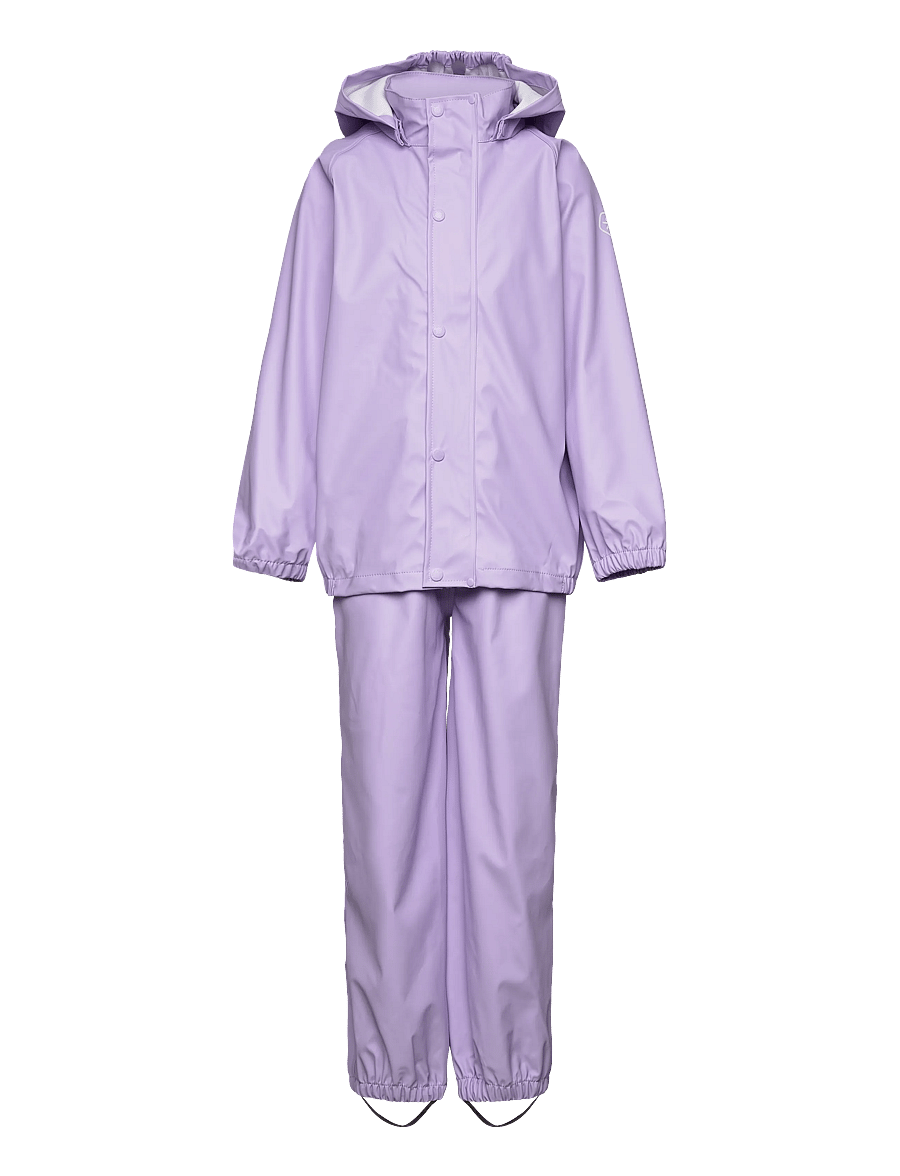 Color Kids - Rainwear PU Set - Õueriided - purple rose - 0