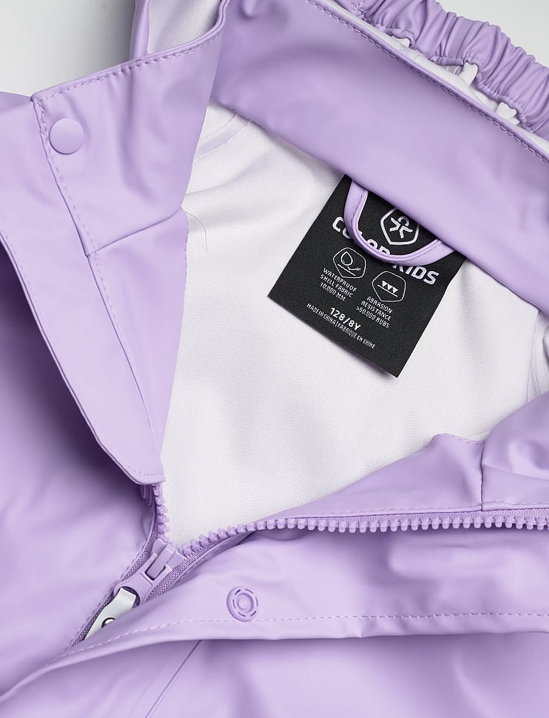 Color Kids - Rainwear PU Set - outdoor - purple rose - 4