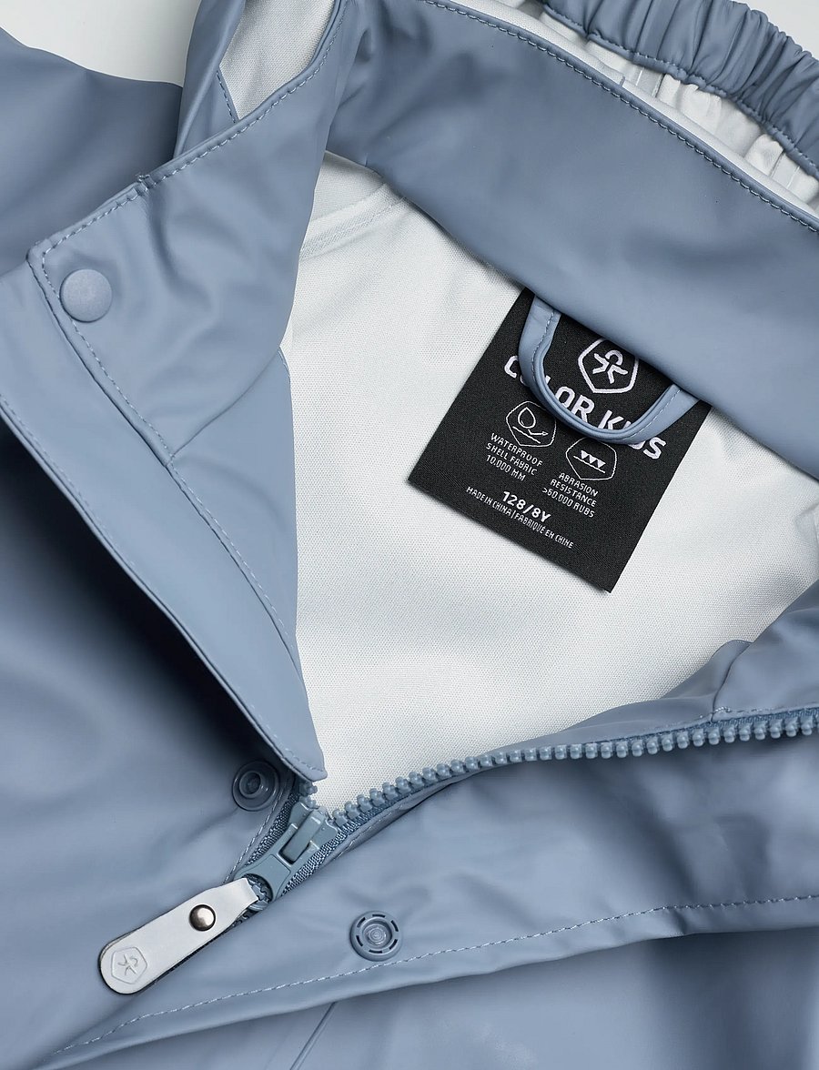 Color Kids - Rainwear PU Set - Õueriided - windward blue - 4