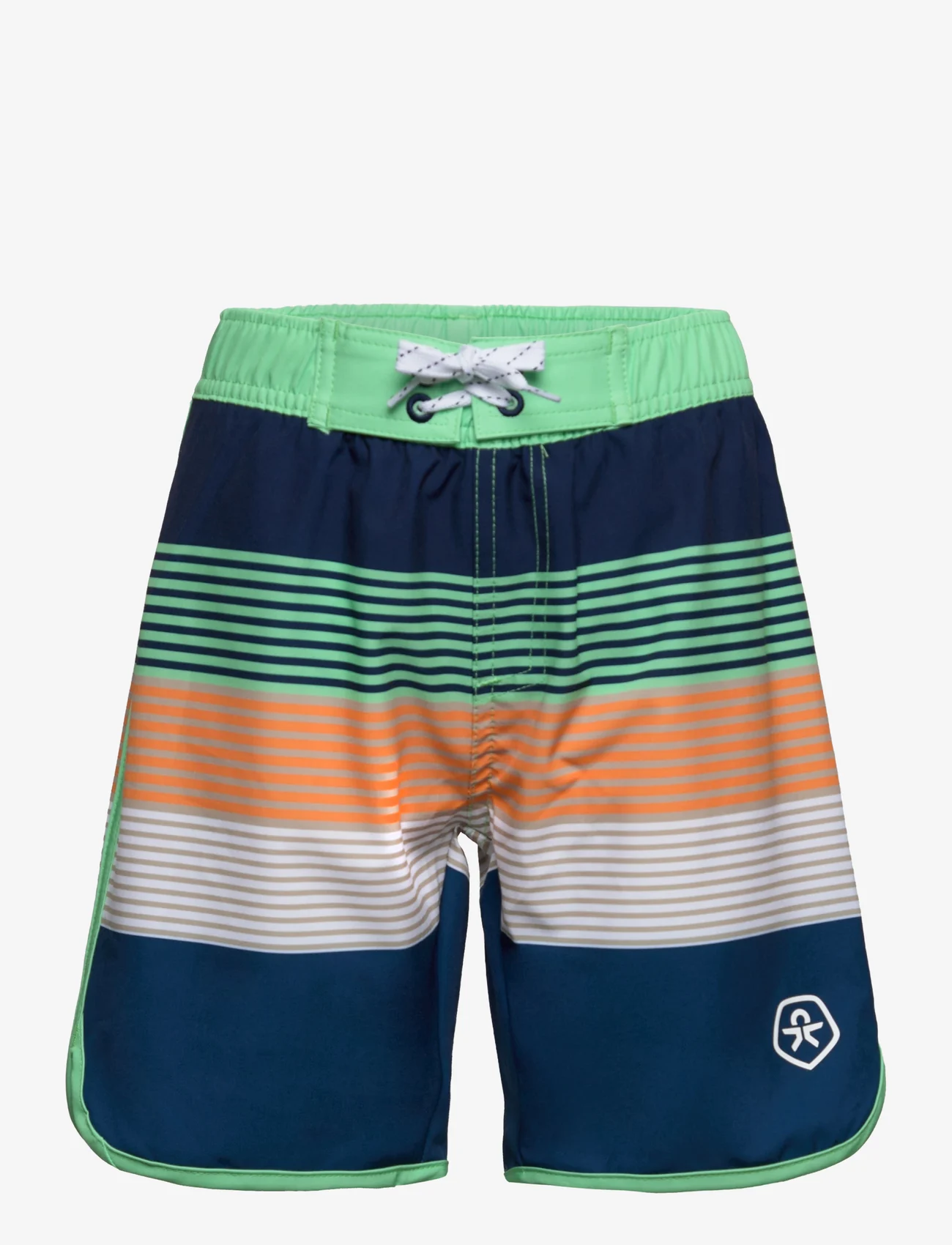 Color Kids - Swim Shorts - AOP - gode sommertilbud - summer green - 0