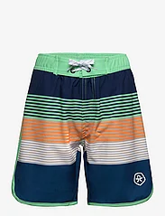 Color Kids - Swim Shorts - AOP - sommerschnäppchen - summer green - 0