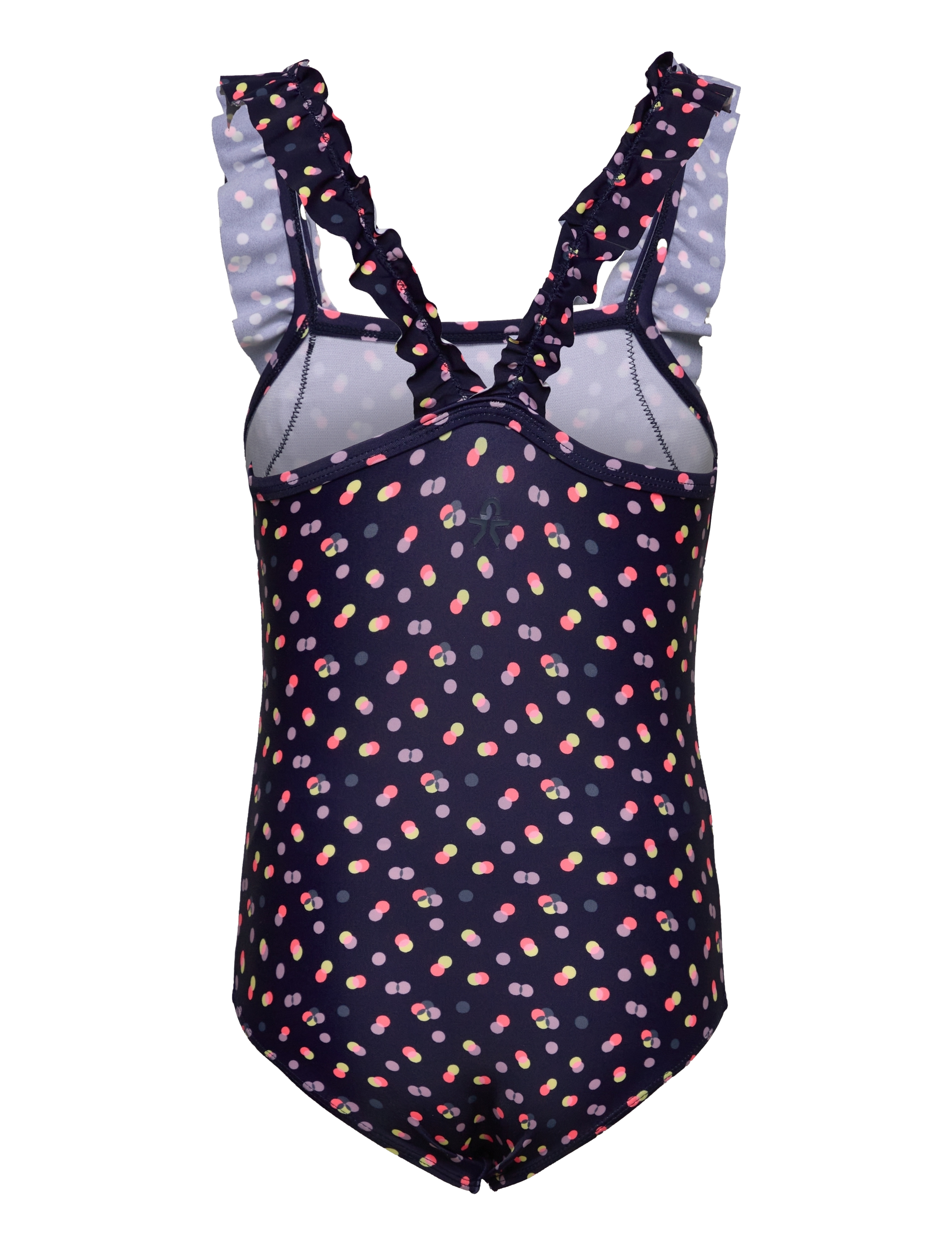 Color Kids - Swimsuit W. Frills,  AOP - dress blues - 1