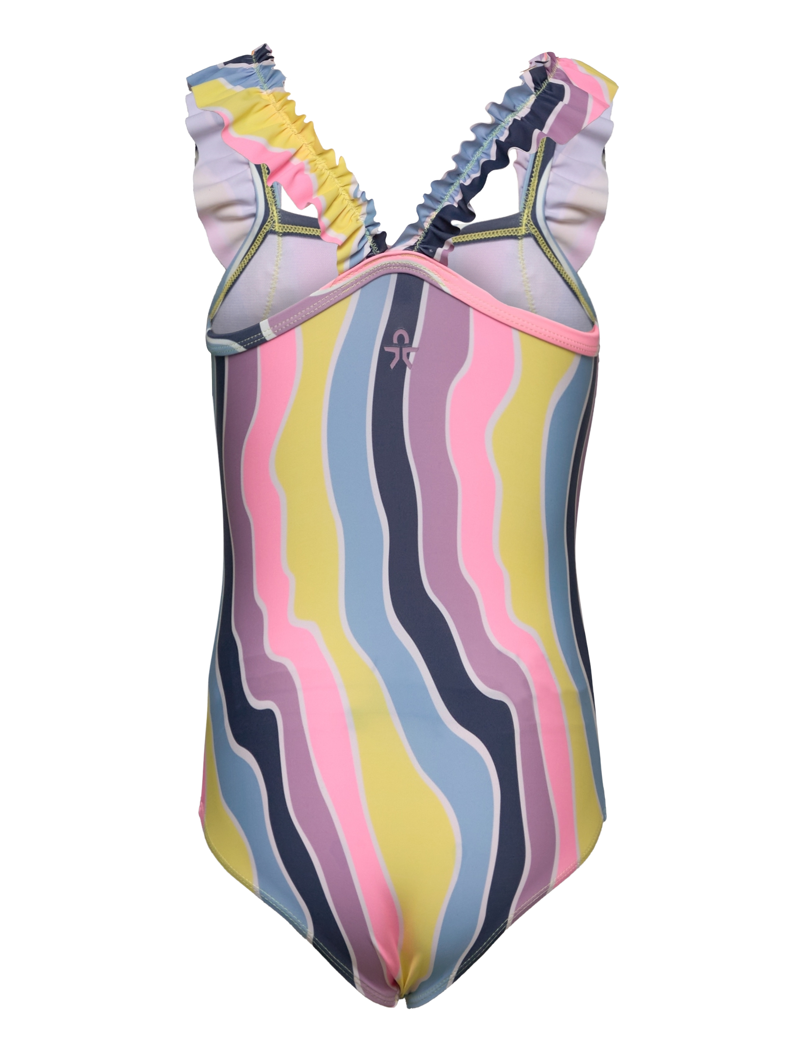 Color Kids - Swimsuit W. Frills,  AOP - lavender mist - 1