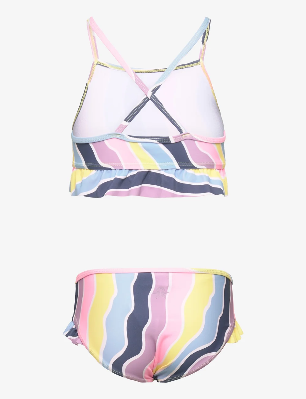 Color Kids - Bikini W. Frills, AOP - bikinis - lavender mist - 1