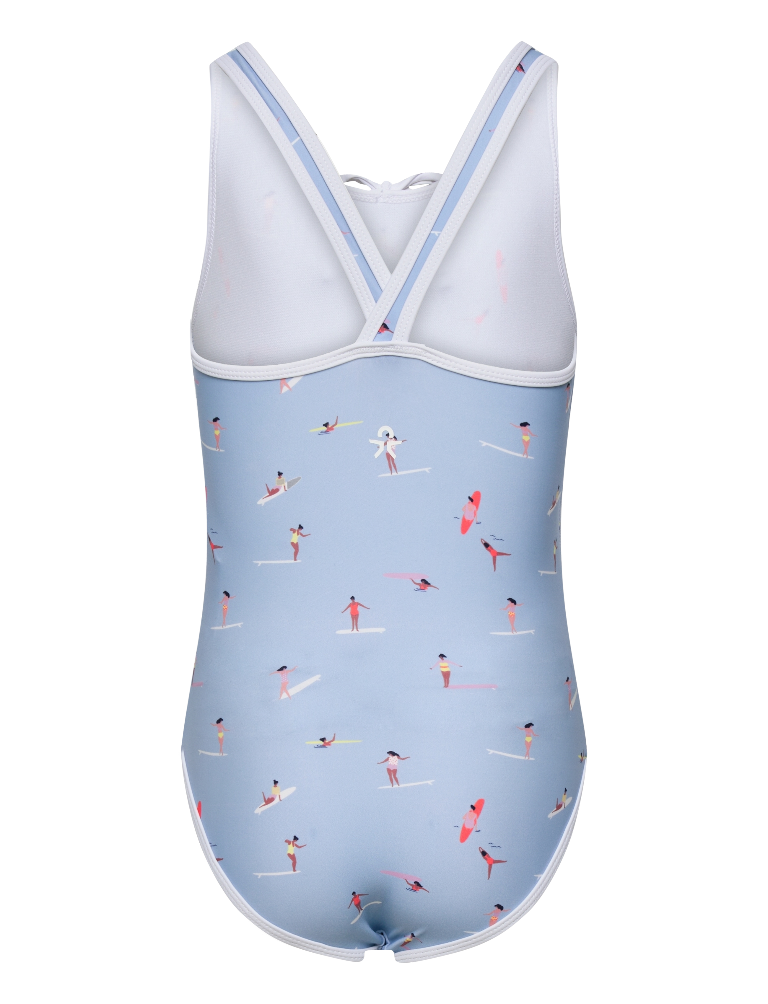 Color Kids - Swimsuit W. Bow, AOP - cerulean - 1
