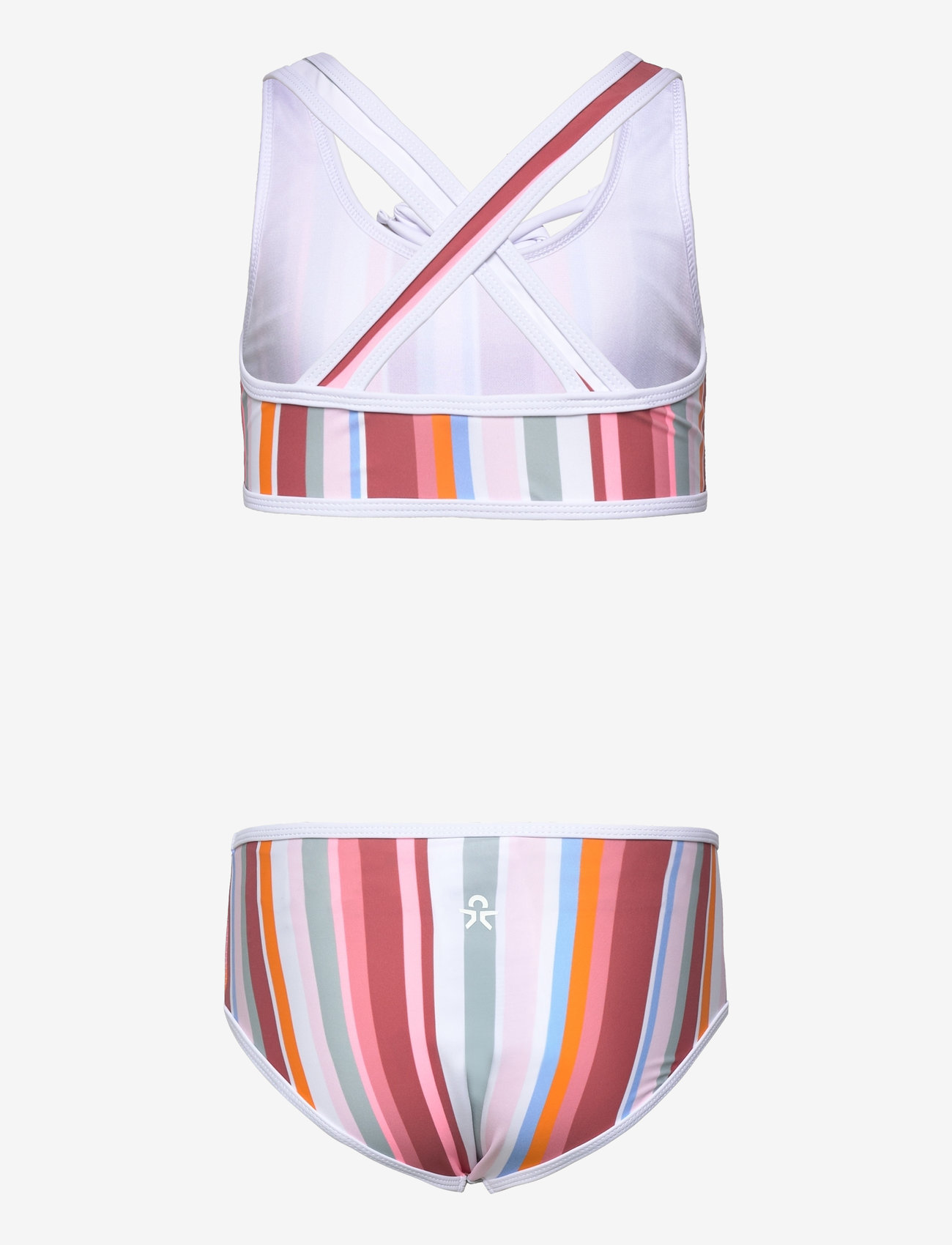 Color Kids - Bikini W. Bow + AOP - dusty cedar - 1