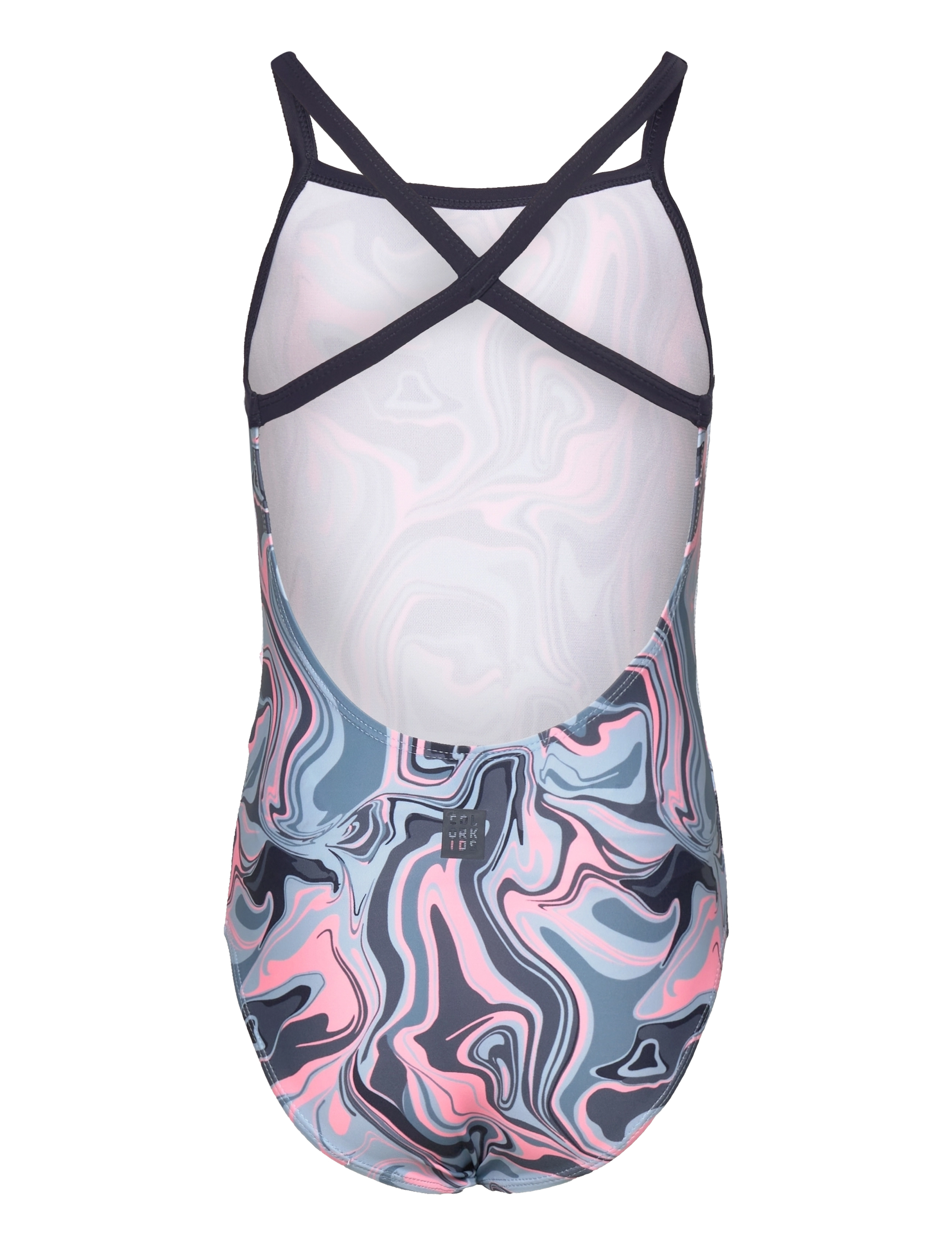 Color Kids - Swimsuit Sporty, AOP - cerulean - 1