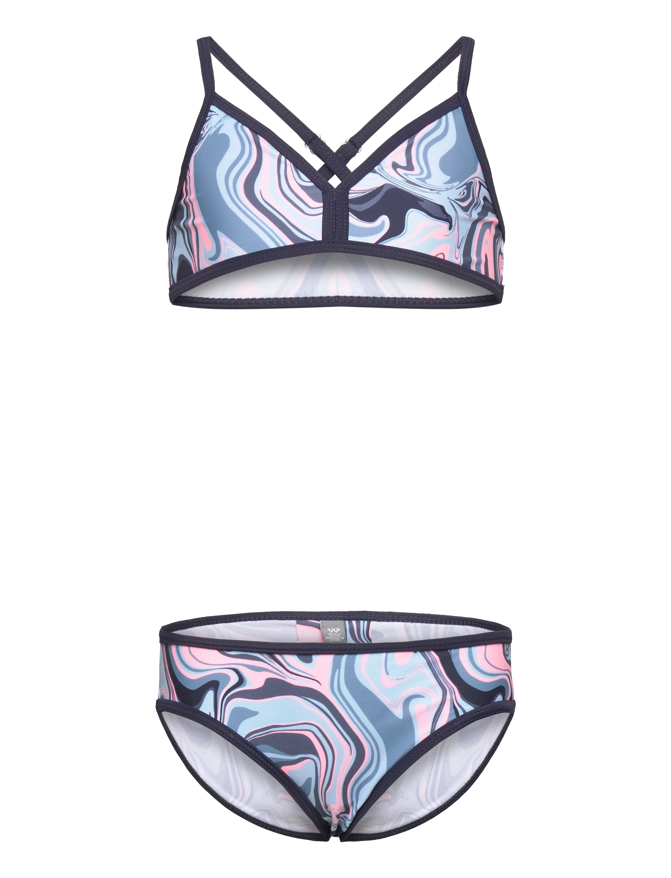 Color Kids - Jr. Bikini, AOP - cerulean - 0