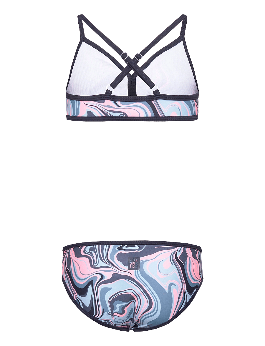 Color Kids - Jr. Bikini, AOP - cerulean - 1