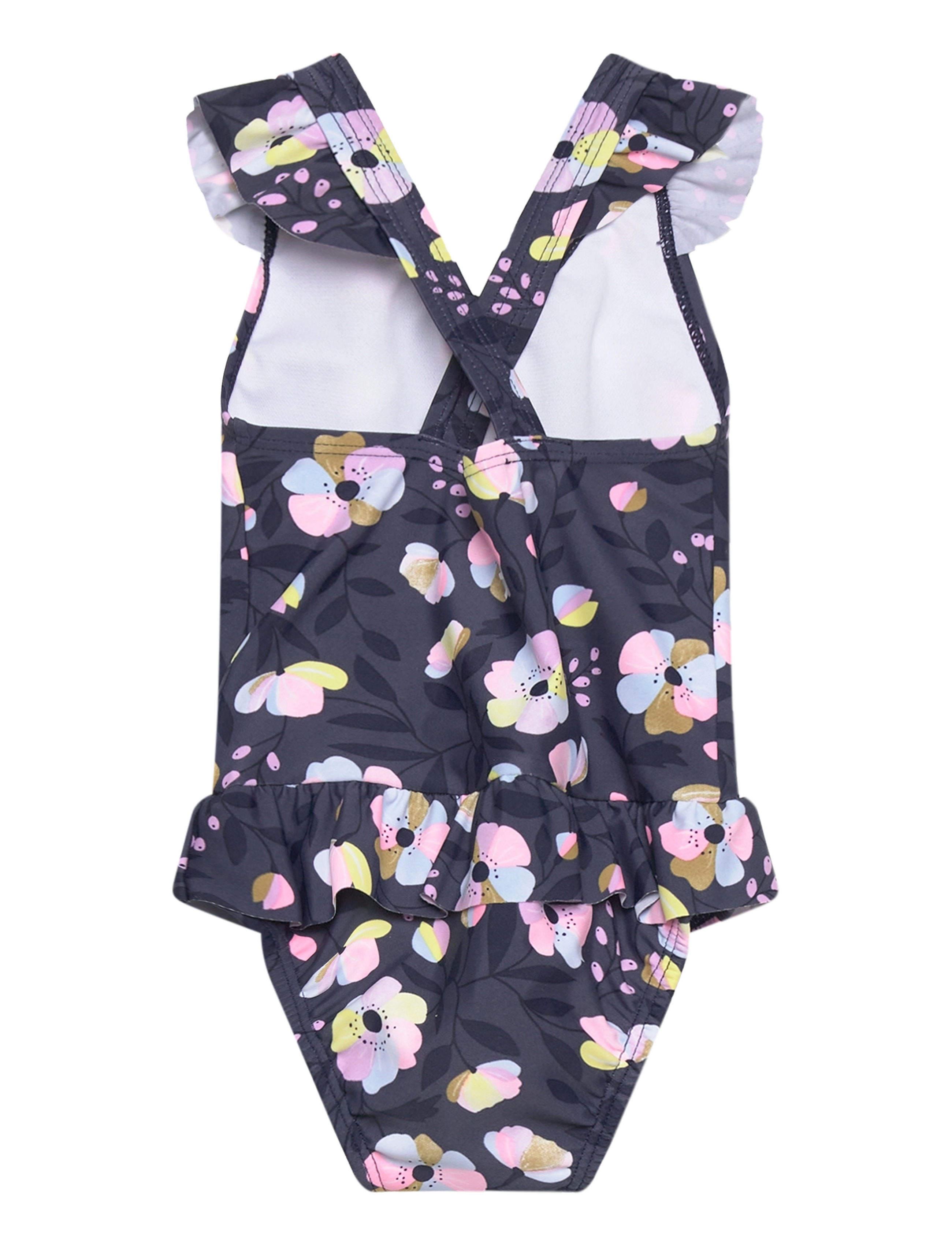 Color Kids - Baby Suit W. Frills, Diaper - lavender mist - 1