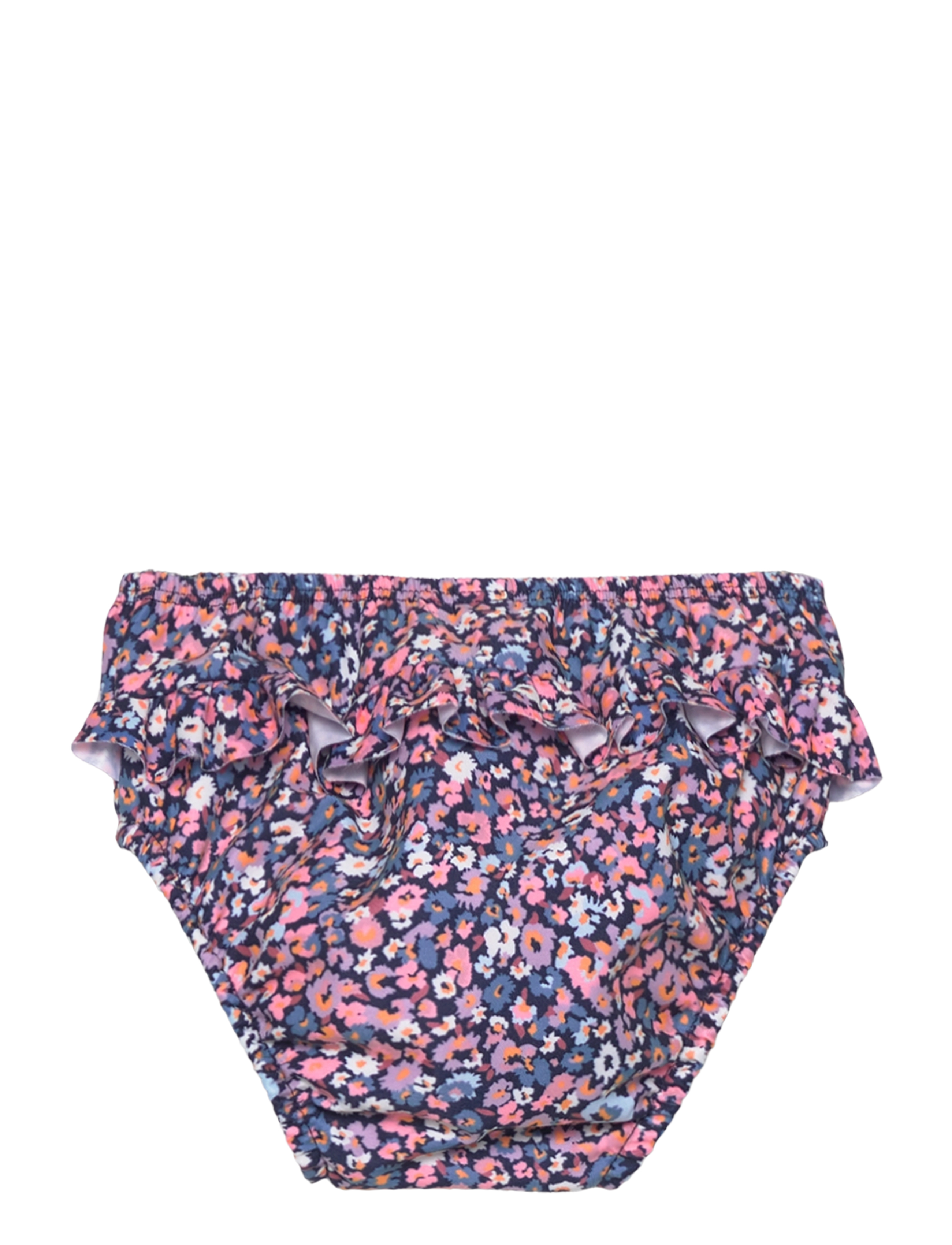 Color Kids - Baby Swimdiaper W. Frills,AOP - salmon rose - 1