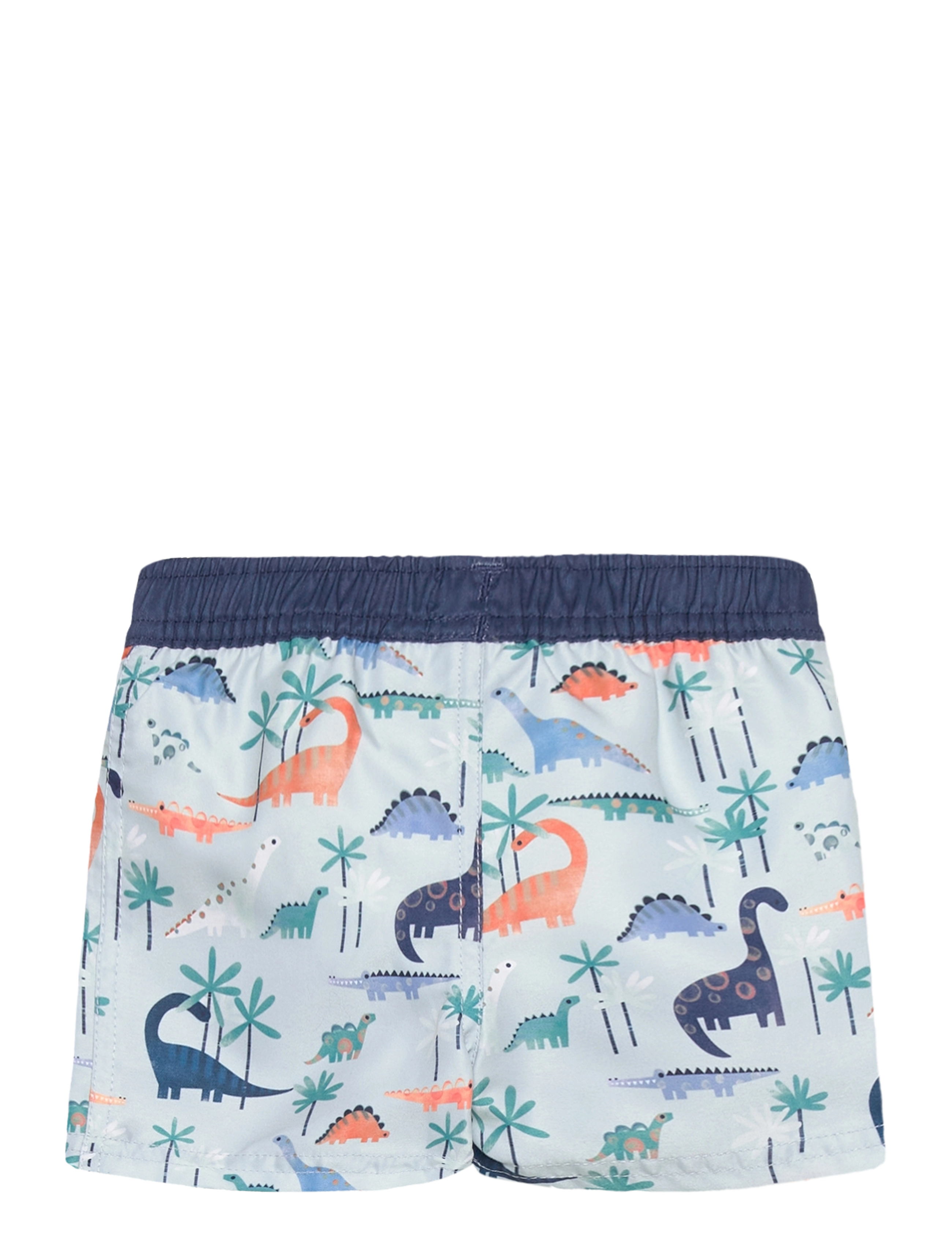Color Kids - Baby Beachshorts W.Diaper,AOP - puritan gray - 1