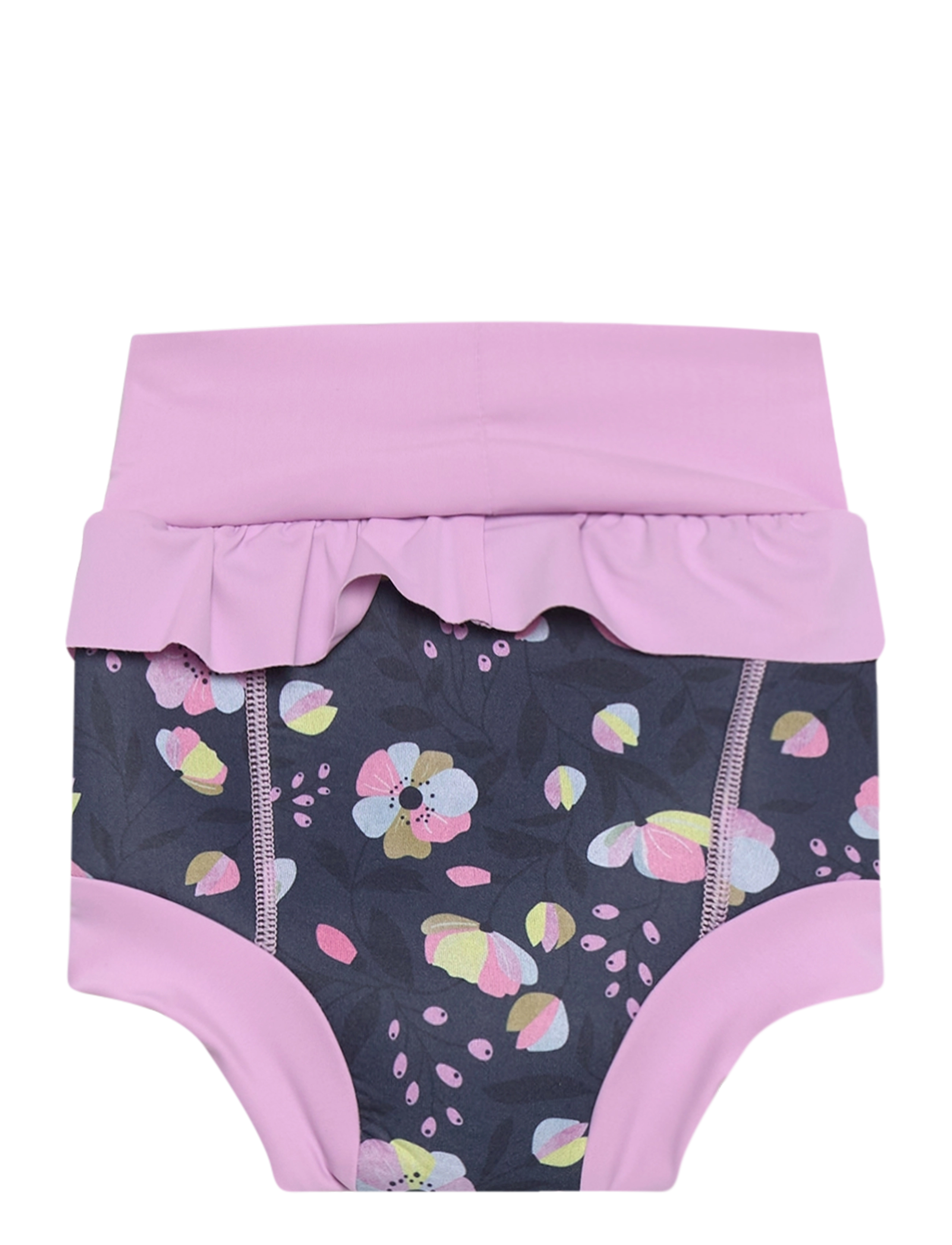 Color Kids - Trunks W. Frills, Flower AOP - lavender mist - 1