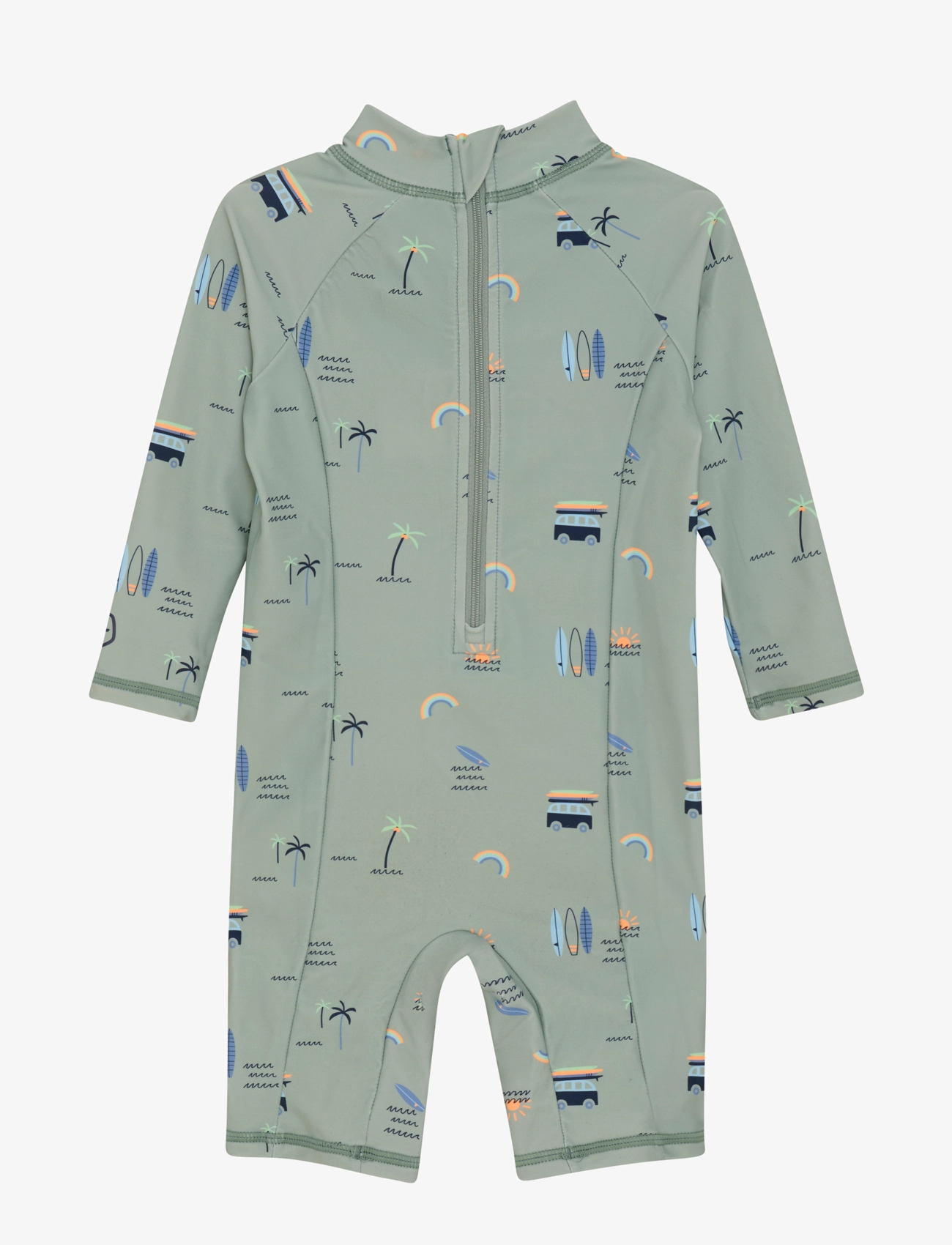 Color Kids - Baby Suit L/S, AOP - gode sommertilbud - iceberg green - 2