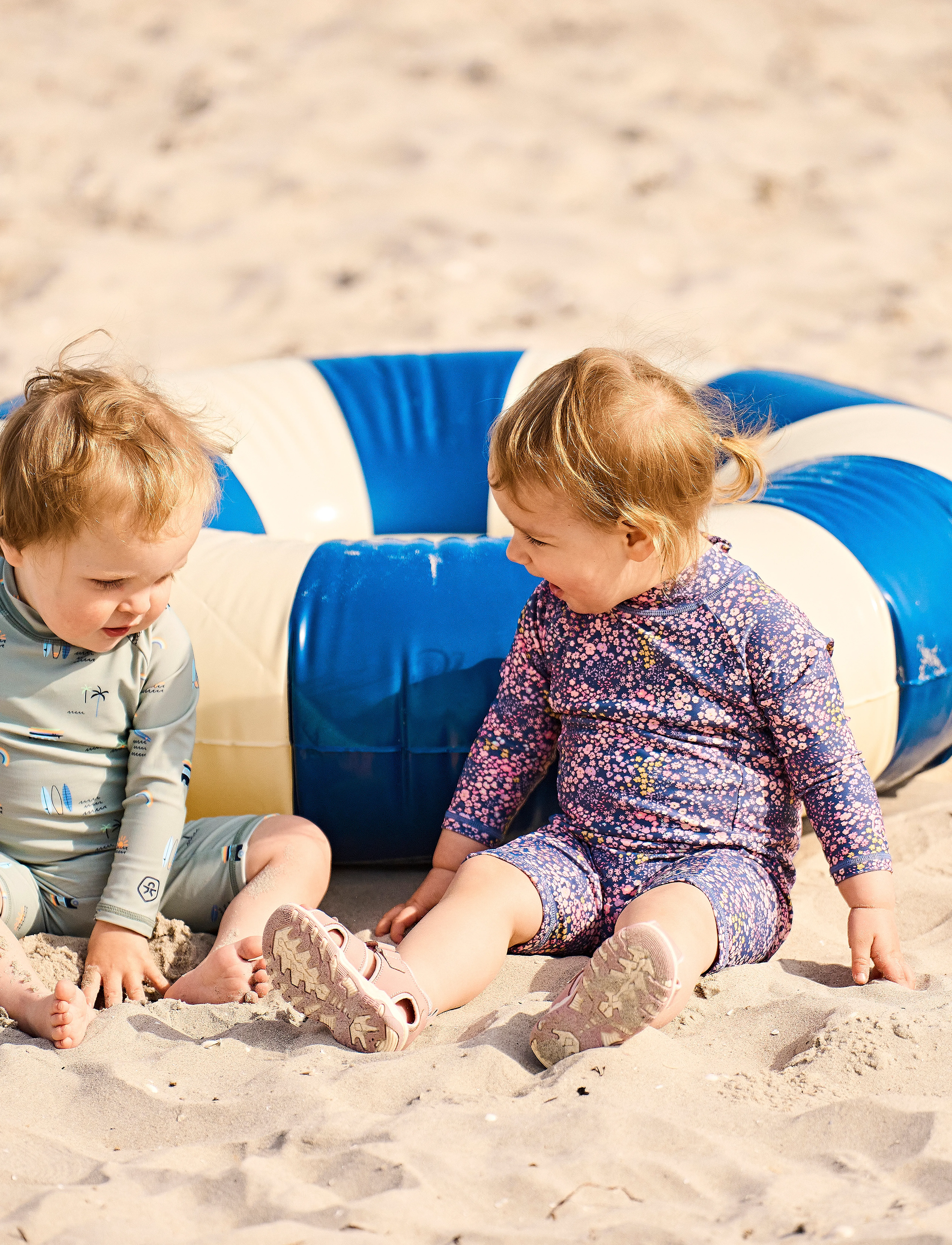 Color Kids Baby Suit L/S, AOP - Bademode - ICEBERG GREEN / green